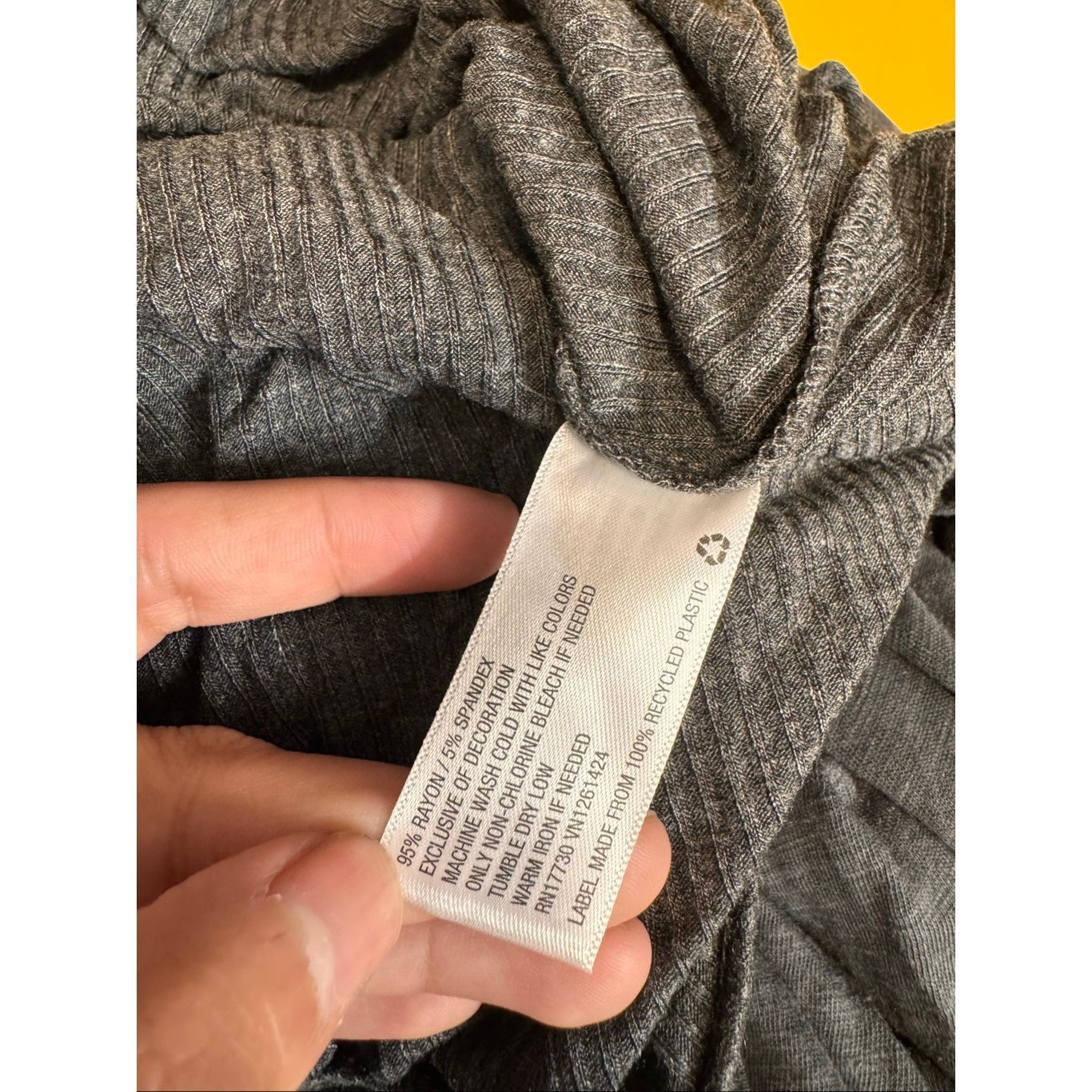 Wild Things Wild Fable Charcoal Gray Ribbed High Neck Bodysuit – Size XL Size XL / US 12-14 / IT 48-50 - 6 Thumbnail
