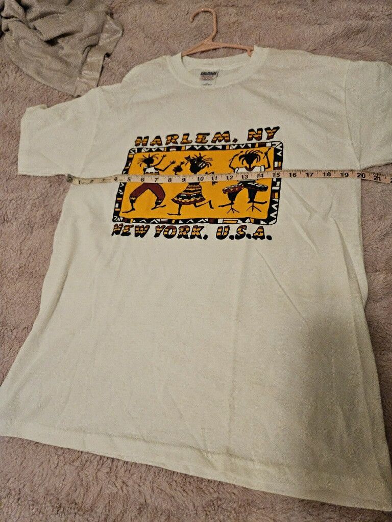 Gildan Vintage Harlem New York City NYC Tshirt Dance Rasta Reggae Size US M / EU 48-50 / 2 - 4 Thumbnail