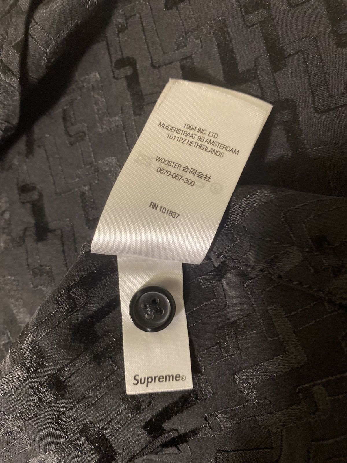 Supreme Supreme Tonal Monogram Silk S/S Shirt Size US M / EU 48-50 / 2 - 4 Thumbnail