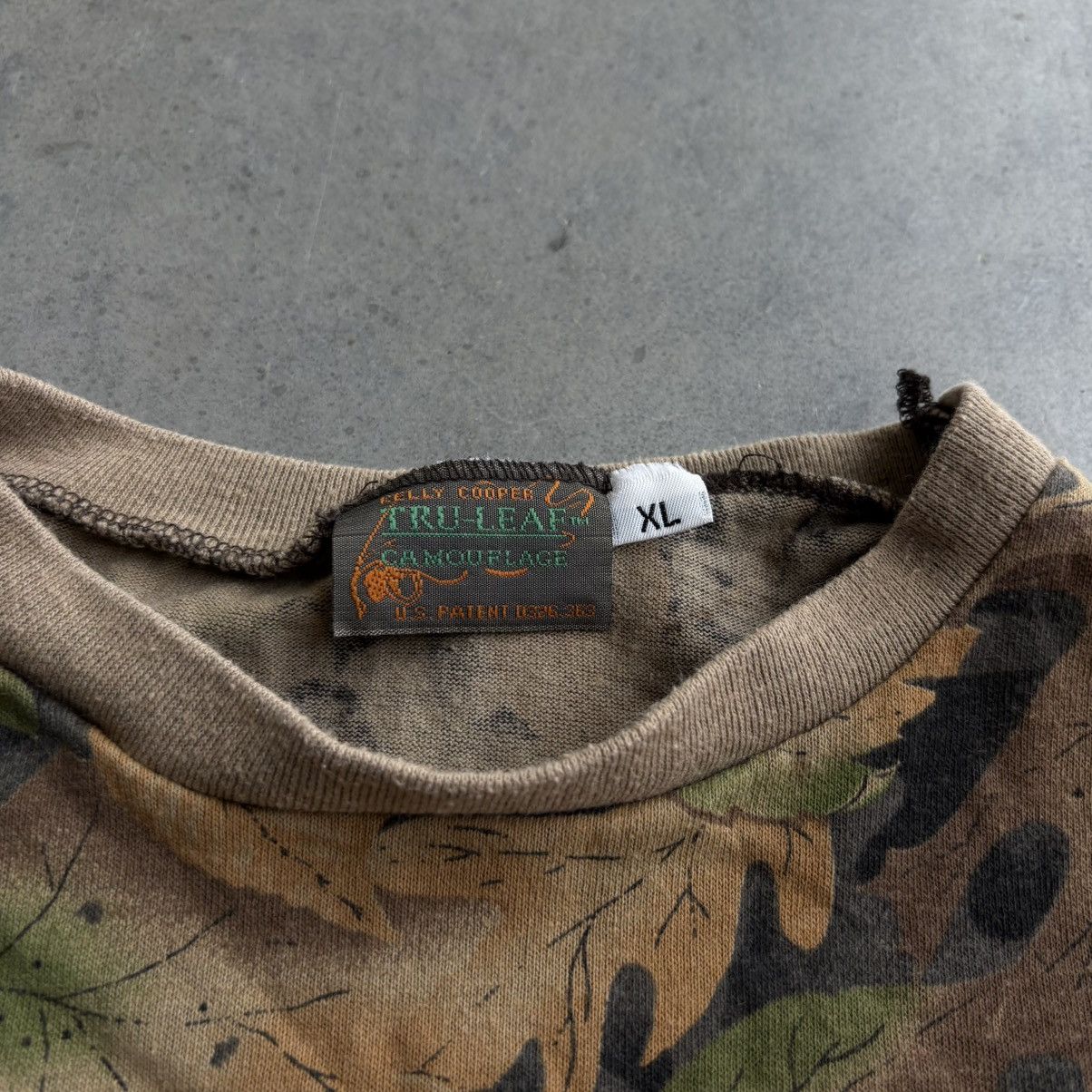Realtree × Vintage Vintage 80's Camo Leaves T Shirt XL Baggy Heavy Weight Size US XL / EU 56 / 4 - 2 Thumbnail