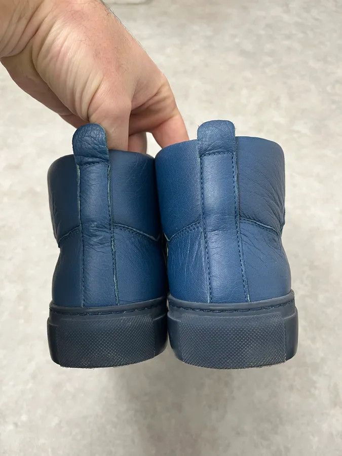 Balenciaga Balenciaga Arena Blue High Leather Sneakers Size US 9.5 / EU 42-43 - 7 Thumbnail