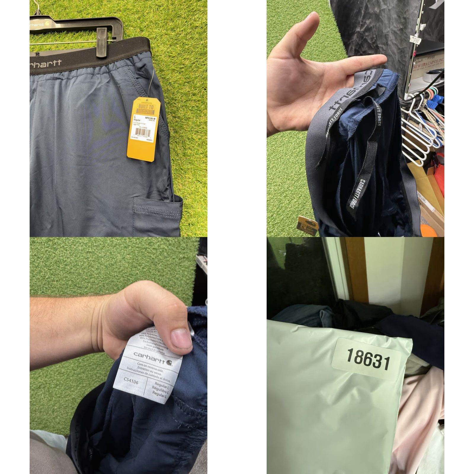 Carhartt Carhartt Force Sweatpants Womens Large Modern Fit Twill Joggers MP4106-W NWT Blue Polyester Spandex Size 36" / US 14 / IT 50 - 8 Thumbnail