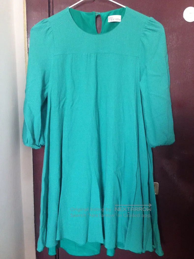 Valentino Valentino Emerald wool dress Size S / US 4 / IT 40 - 1 Thumbnail