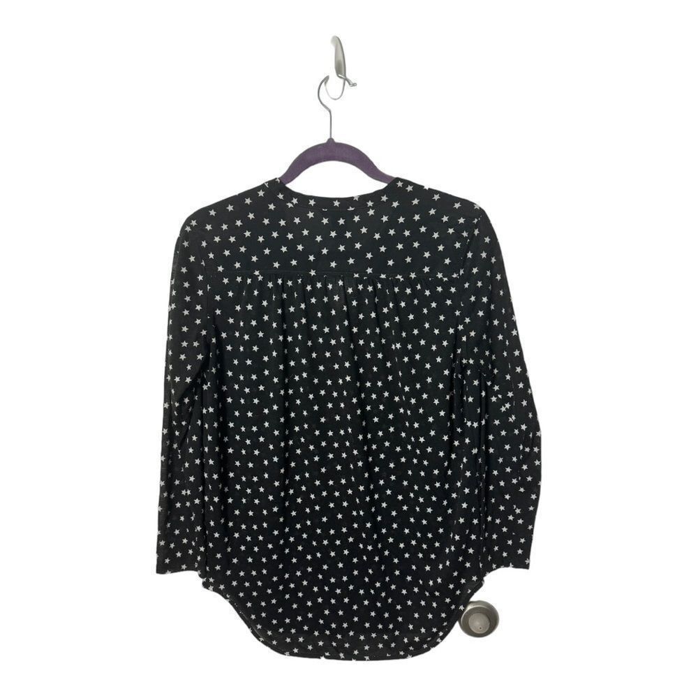 H&M H&M XS Black Star Print Button Down Shirt – Relaxed Fit Size XS / US 0-2 / IT 36-38 - 3 Thumbnail