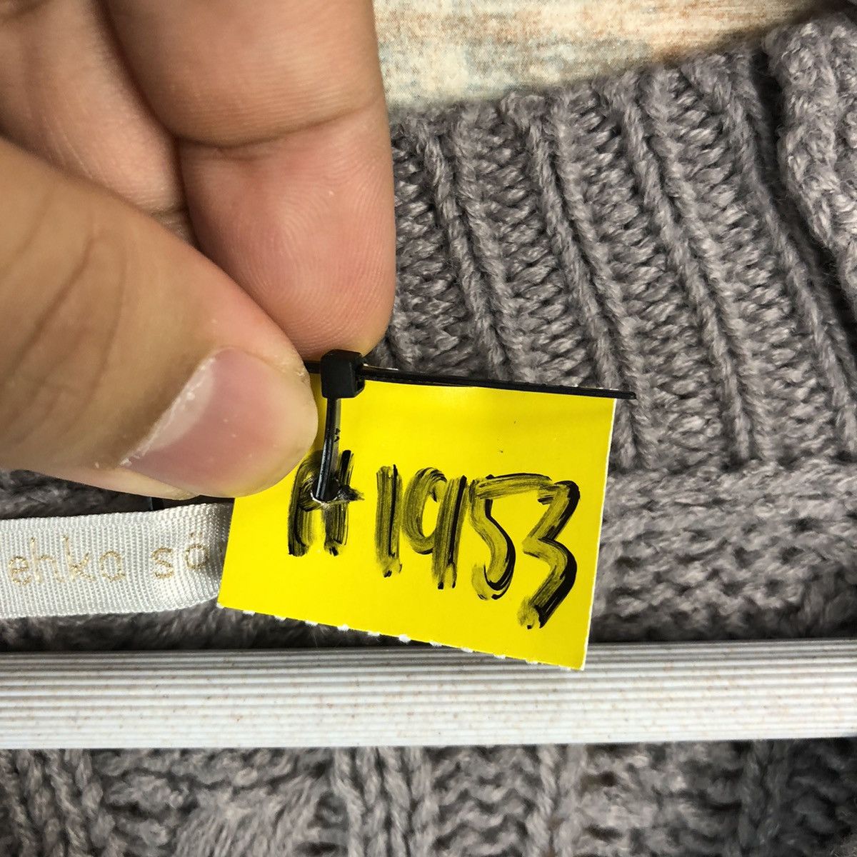 Aran Isles Knitwear × Japanese Brand Ehka Shop Grey Cardigan Knitwear #A1951 Size M / US 6-8 / IT 42-44 - 10 Thumbnail