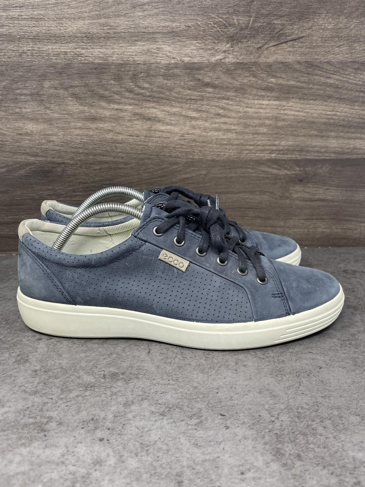 Ecco Ecco Shoes Mens Size 9 Blue Leather Soft 7 Nubuck Size US 7 / EU 40 - 5 Thumbnail