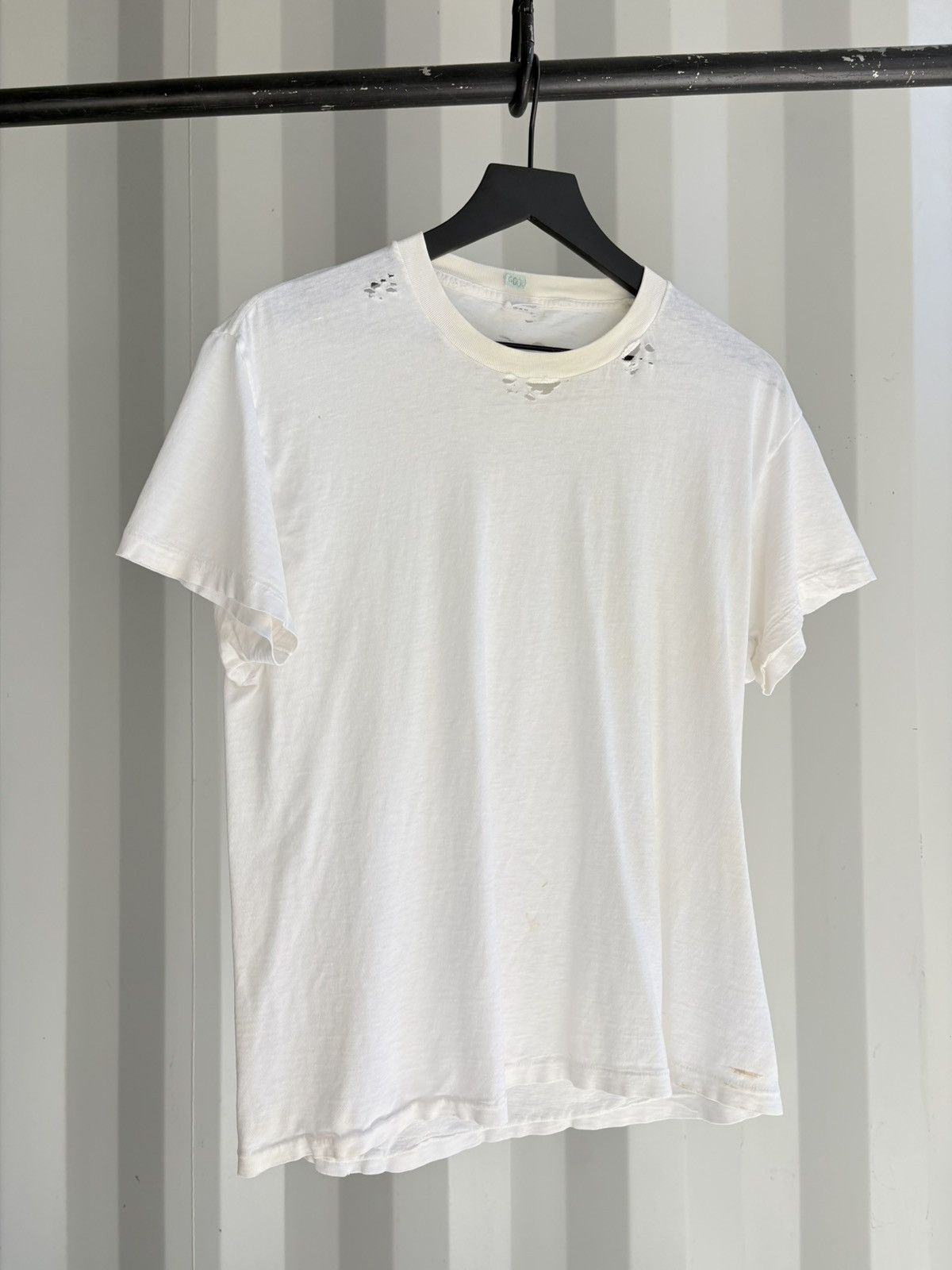 Vintage Blank Shirt Faded Tee Boxy Distressed Grunge Band