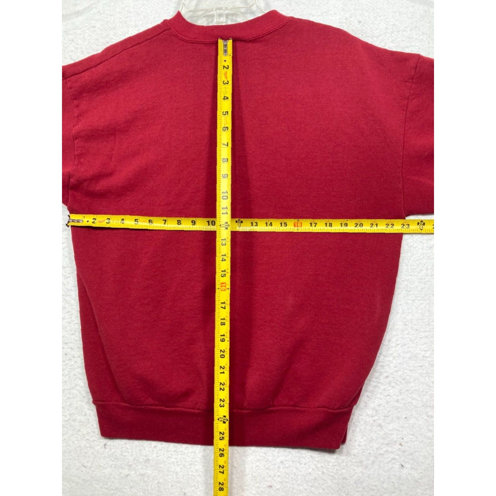 Jerzees VINTAGE JERZEES Sweatshirt Mens XL Red Crew Neck USA Made Size US XL / EU 56 / 4 - 6 Thumbnail