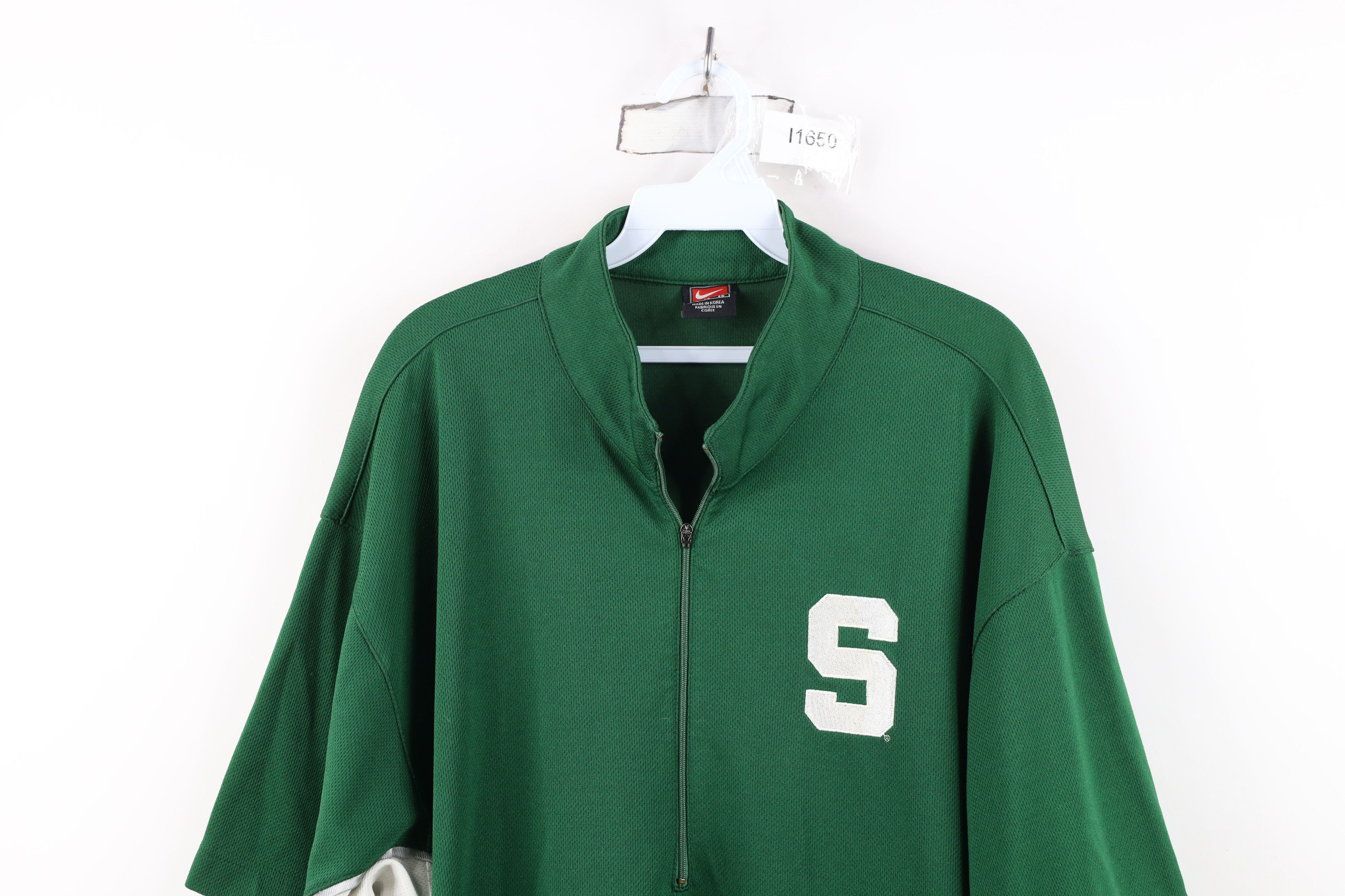 Nike Vintage Nike Swoosh Michigan State University Shirt Team Size US XL / EU 56 / 4 - 2 Thumbnail