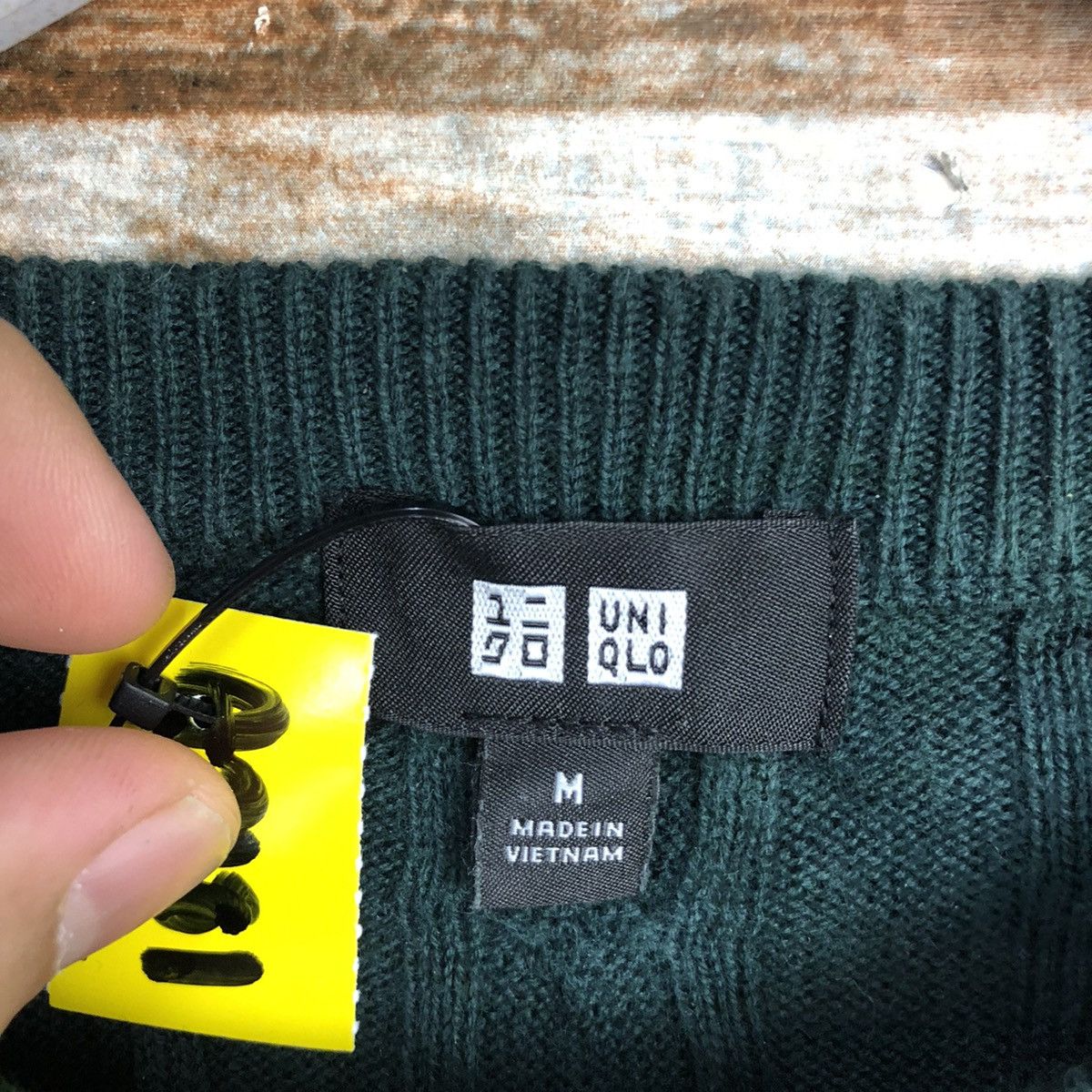 Homespun Knitwear × Japanese Brand Uniqlo japan Green cable Knitwear #A2181 Size M / US 6-8 / IT 42-44 - 9 Thumbnail
