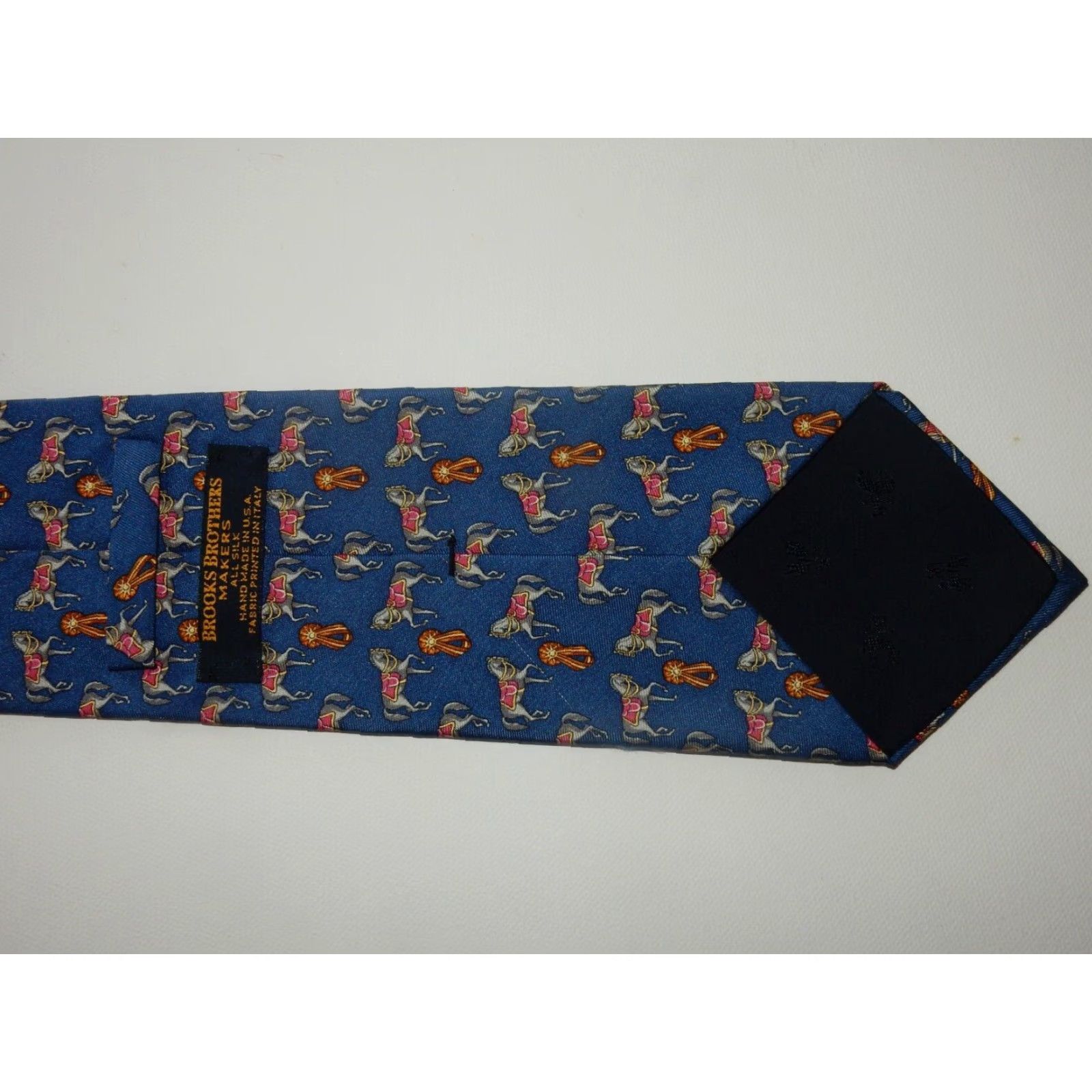Brooks Brothers Vintage Brooks Brothers Men's Silk Tie 3.75" Width 59.5" Length Blue Business Formal Size ONE SIZE - 2 Thumbnail