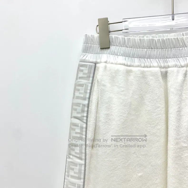 Fendi Fendi size S White Side Logo Letter Cotton Drawstring Leisu Size 42" / US 20 - 3 Thumbnail