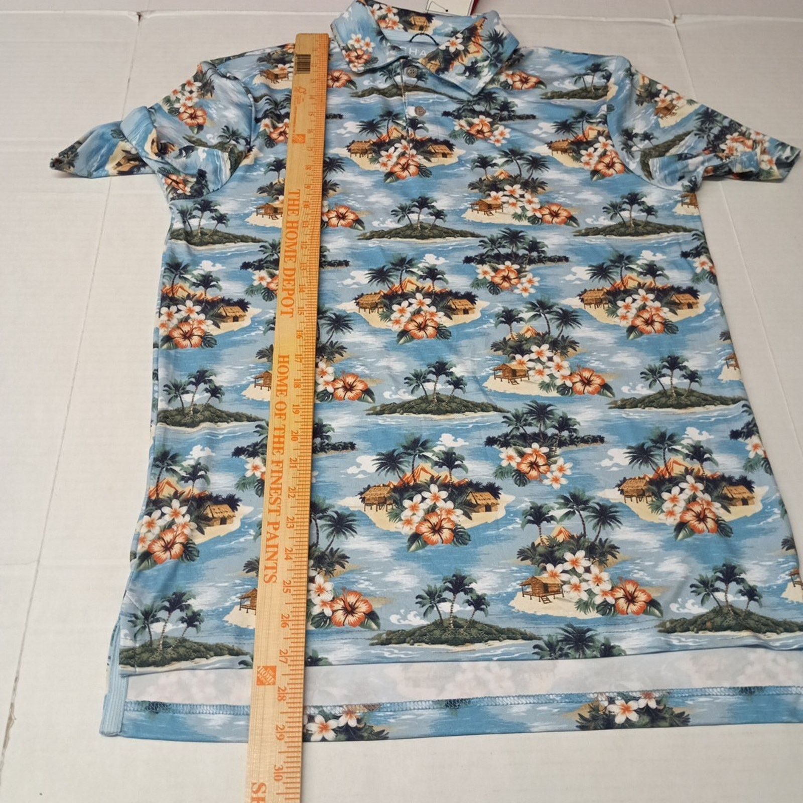 Chaps Chaps Everyday Performance Polo Shirt Men Size S Blue Floral Size US S / EU 44-46 / 1 - 6 Thumbnail