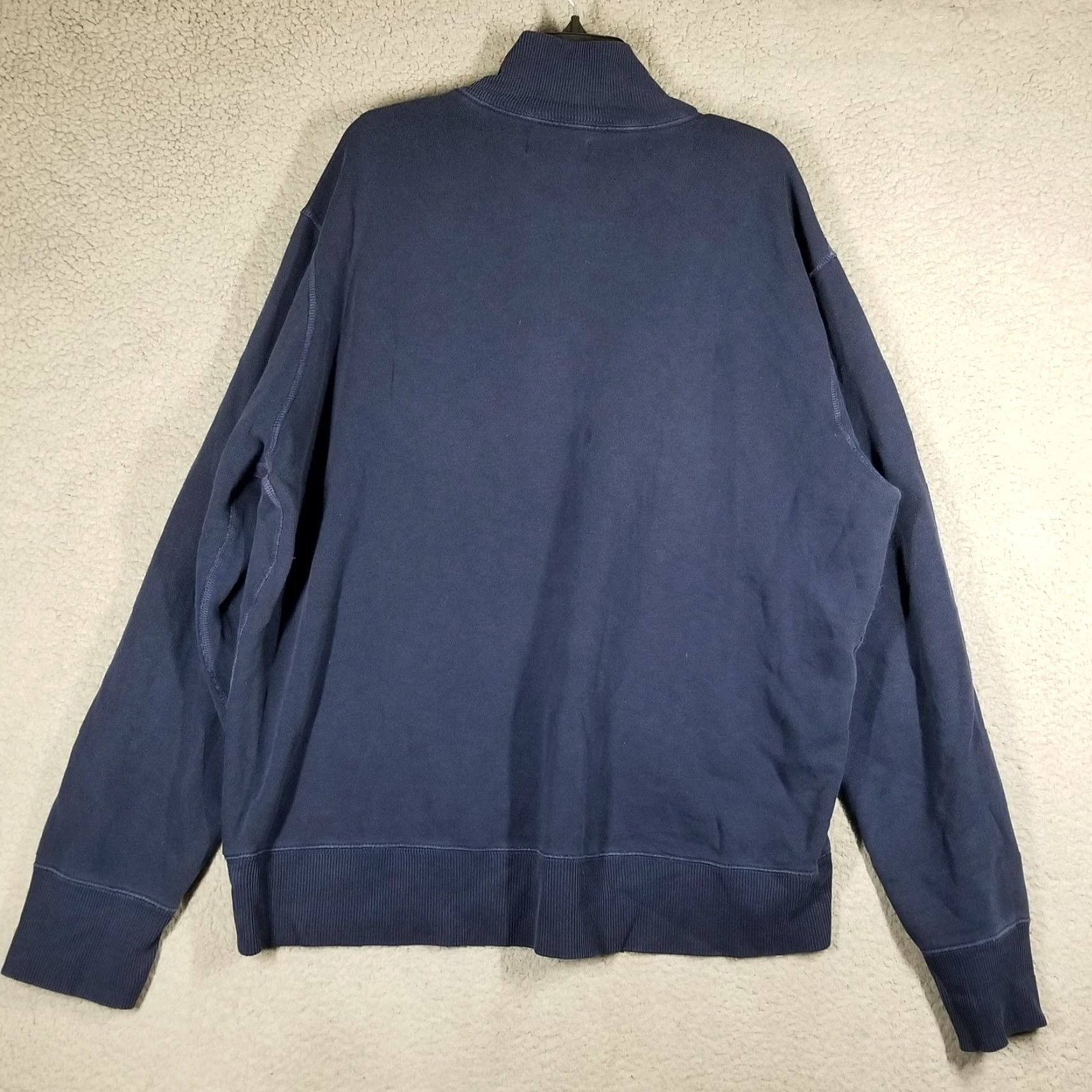 Polo Ralph Lauren VINTAGE Polo Ralph Lauren Sweatshirt Mens 2XL Navy Mock Neck Henley Pullover Pony Shirt Mens 2XL Navy Blue 4-Button Embroidered Logo Size US XXL / EU 58 / 5 - 2 Thumbnail