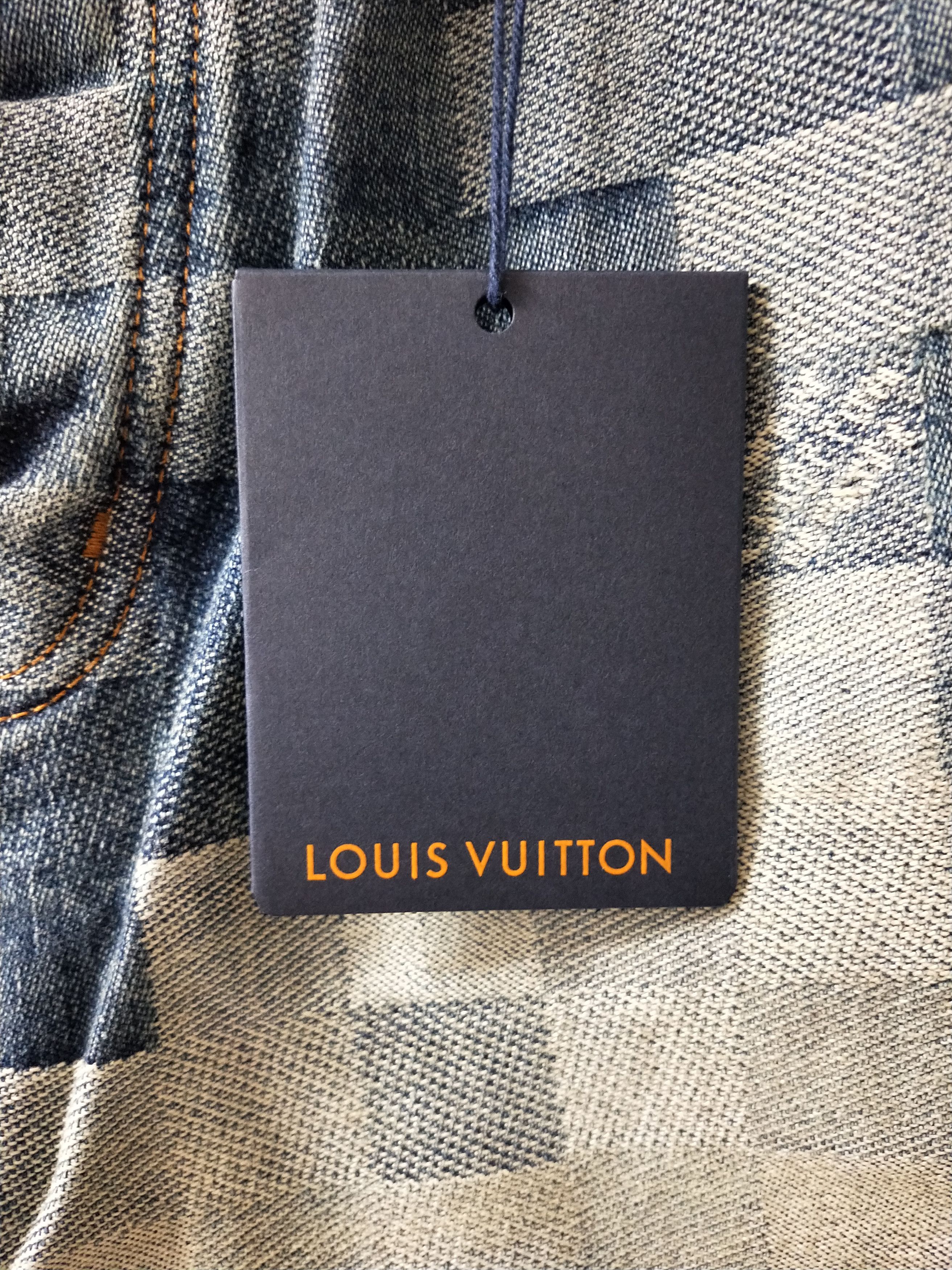 Louis Vuitton Damier Print Skate Denim Jeans Size US 38 / EU 54 - 13 Thumbnail