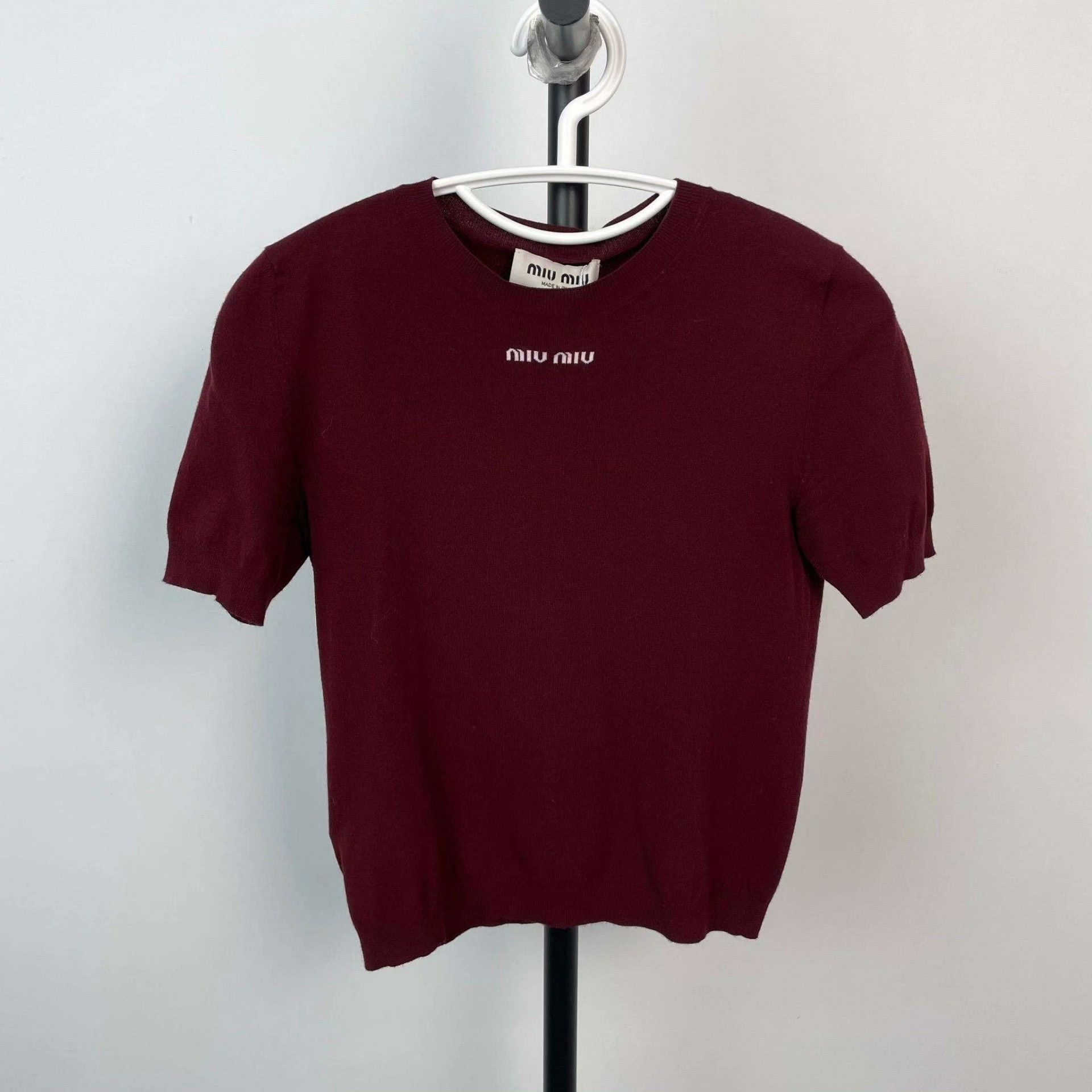 Miu Miu Miu Miu Knit Red Sweater 38 Women Size S / US 4 / IT 40 - 1 Thumbnail