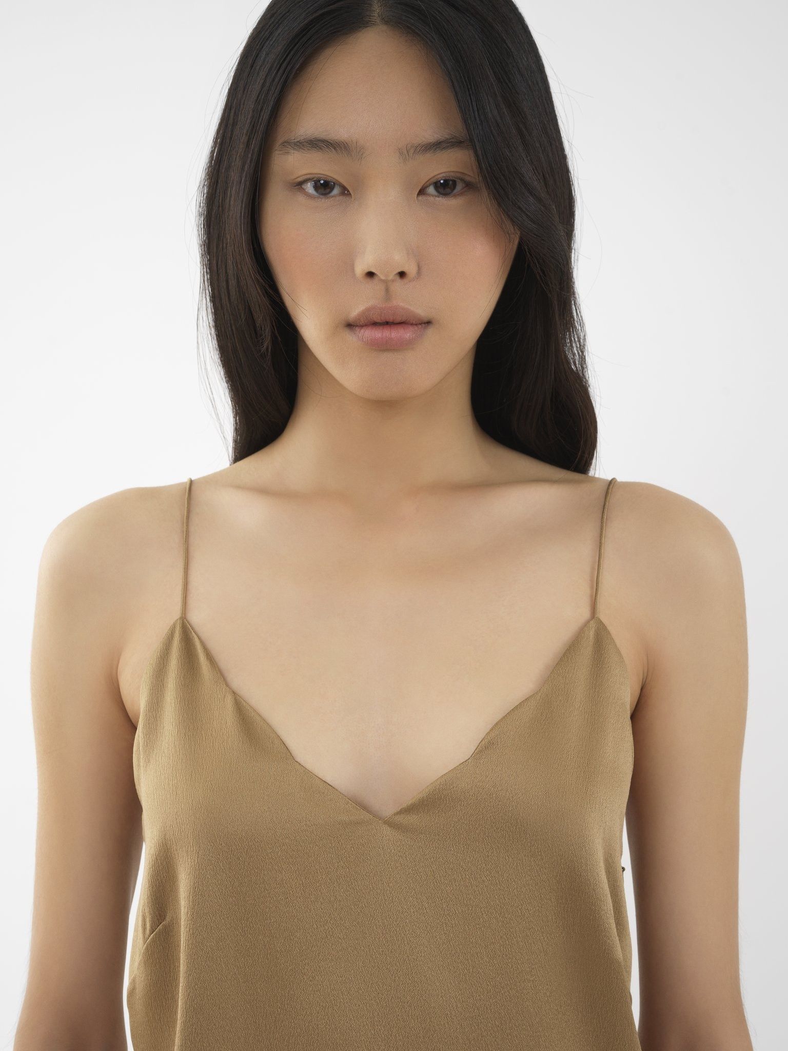 Chloe o1loc1c0325 CHC24 Tank Top in Safari Khaki Size S / US 4 / IT 40 - 6 Thumbnail