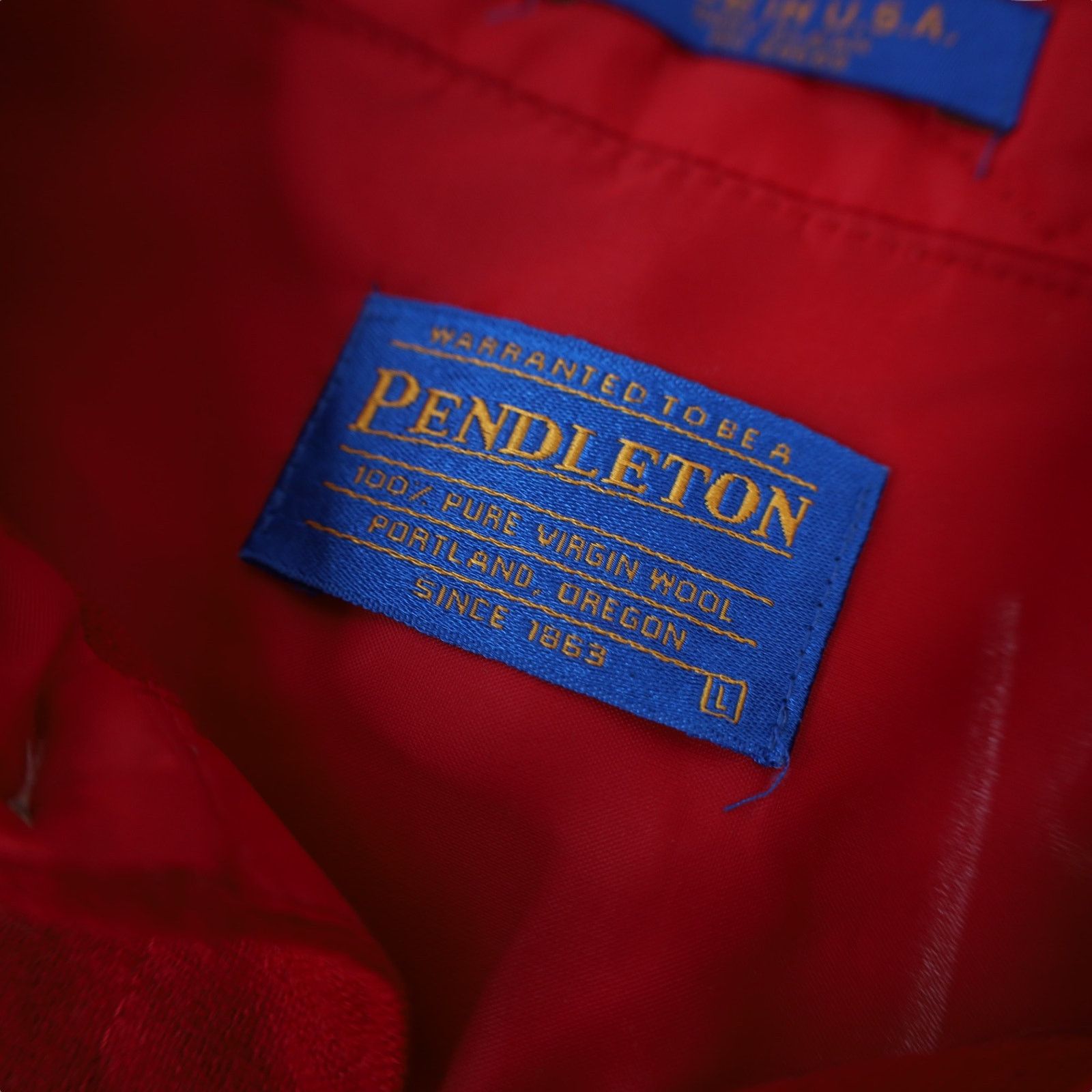 Pendleton × Vintage Pendleton Classic %100 Wool Button Up Shirt Size US L / EU 52-54 / 3 - 8 Thumbnail