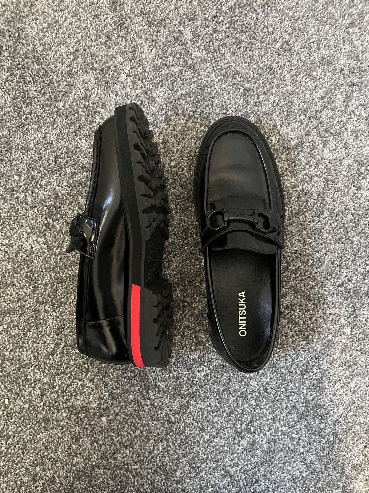 Onitsuka Tiger Onitsuka Tiger Bit Loafer Black/Classic Red (discontinued) Size US 6.5 / EU 39-40 - 3 Thumbnail