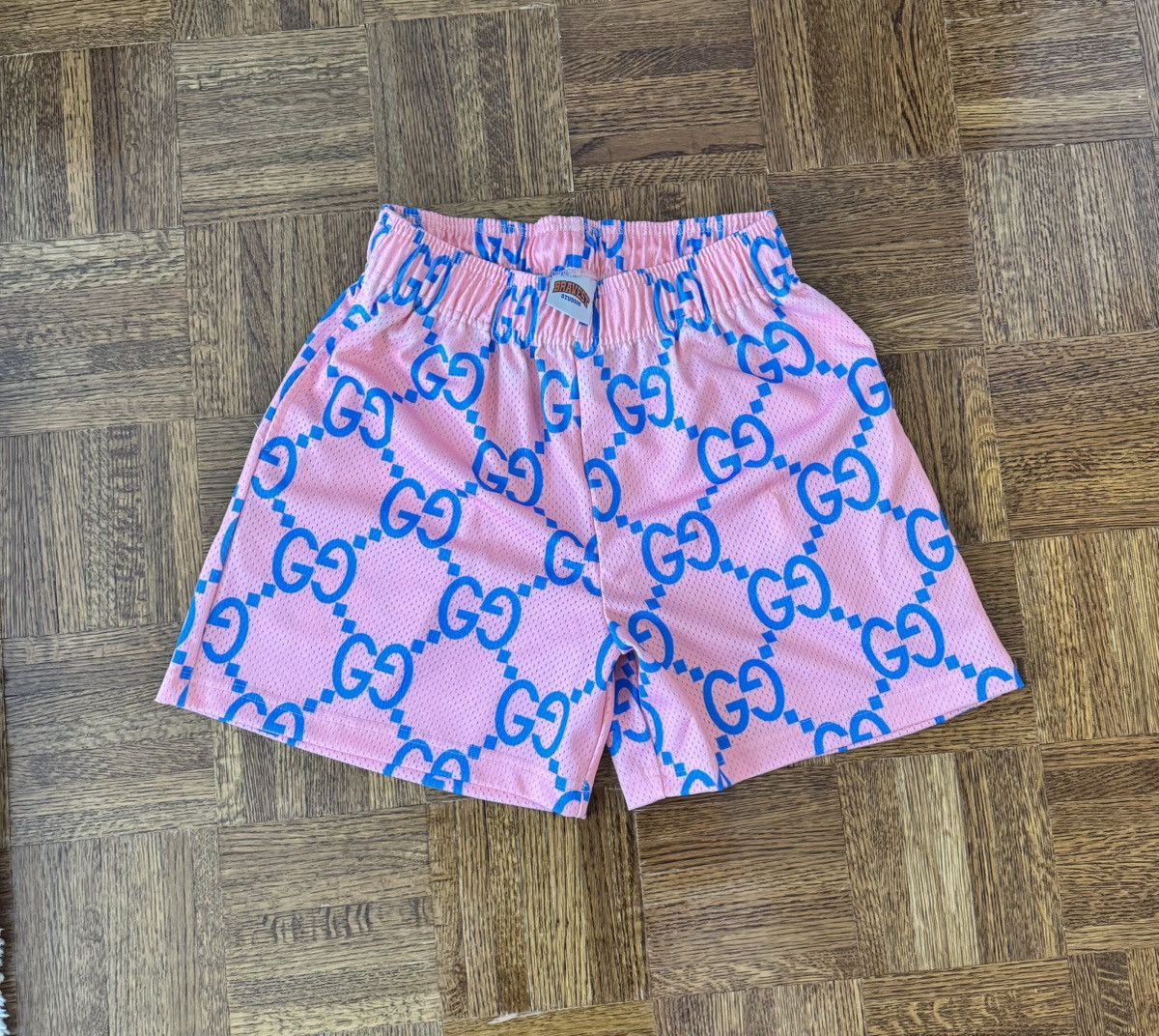 Bravest Studios Braves Studios pink/blue mesh shorts- Medium Size US 32 / EU 48 - 1 Thumbnail