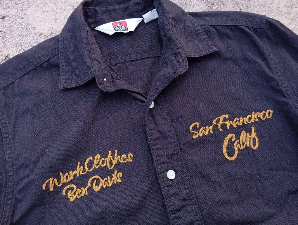 Ben Davis 👷🛠️ Ben Davis Chainstitch Workshirt 🪡🧵 Size US S / EU 44-46 / 1 - 1 Thumbnail