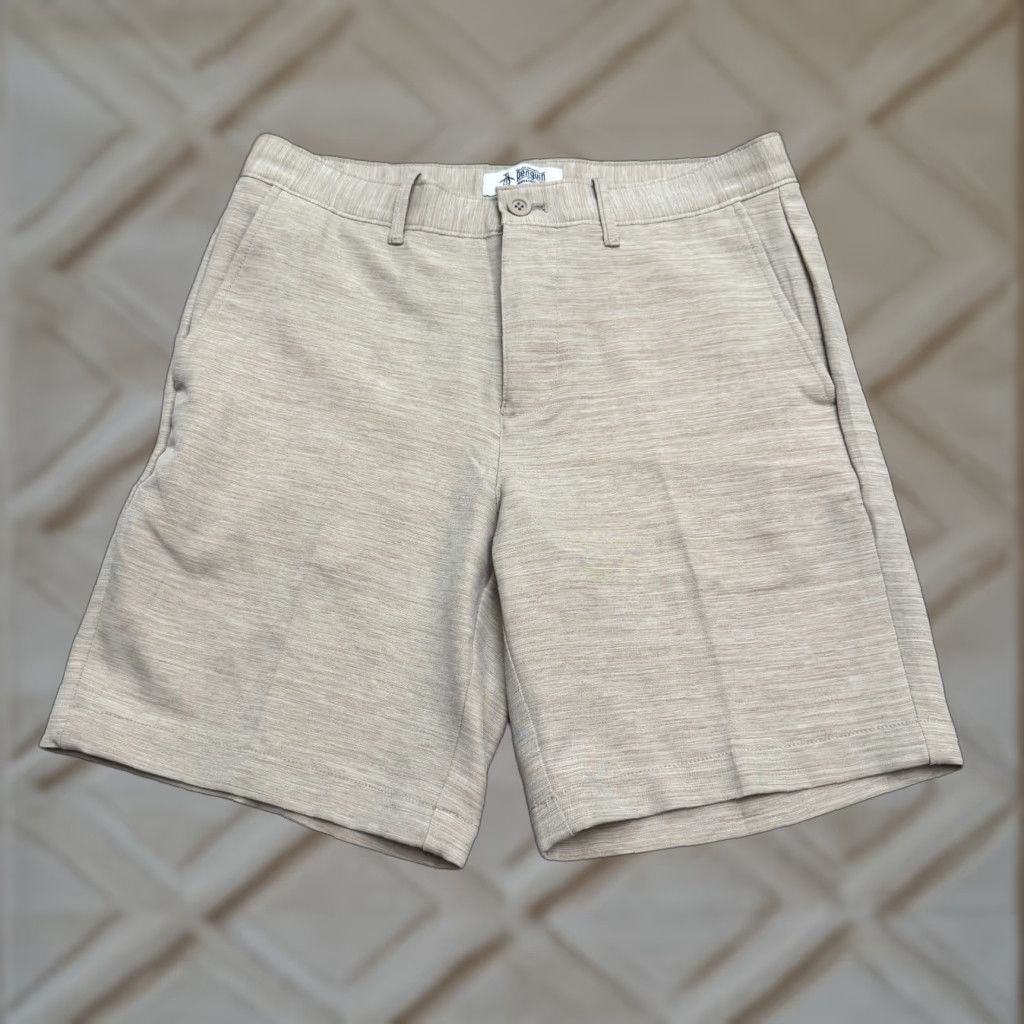 Original Penguin Original Penguin Performance Golf Chino Shorts Mens 30 Beige Flat Front Stretch Size US 30 / EU 46 - 1 Thumbnail