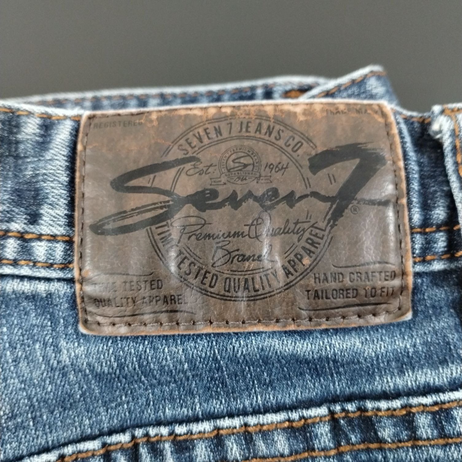 Seven 7 Seven7 Men's Blue Pants/Jeans/Skinny 34X34 SKU 4033 Size US 34 / EU 50 - 7 Thumbnail