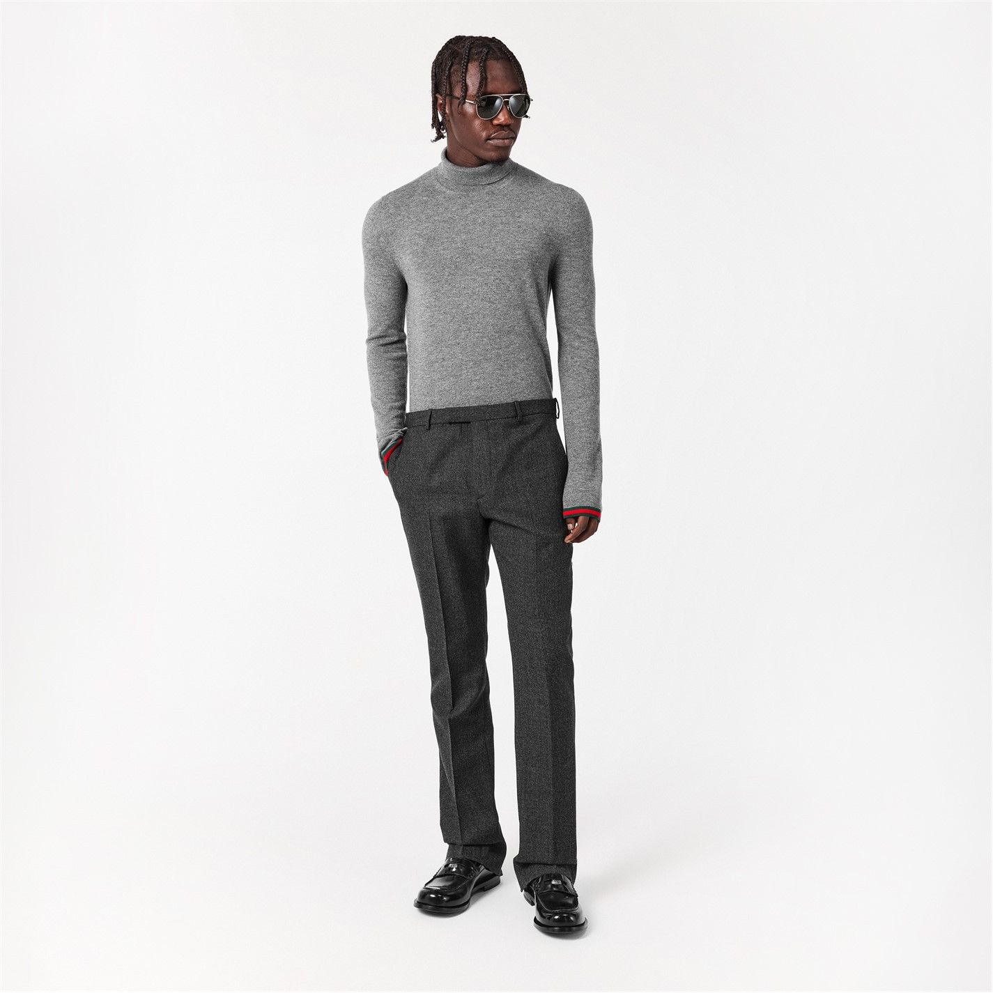 Gucci o1g2r1mq0426 Crew Neck Jumper in Grey Size US L / EU 52-54 / 3 - 6 Thumbnail