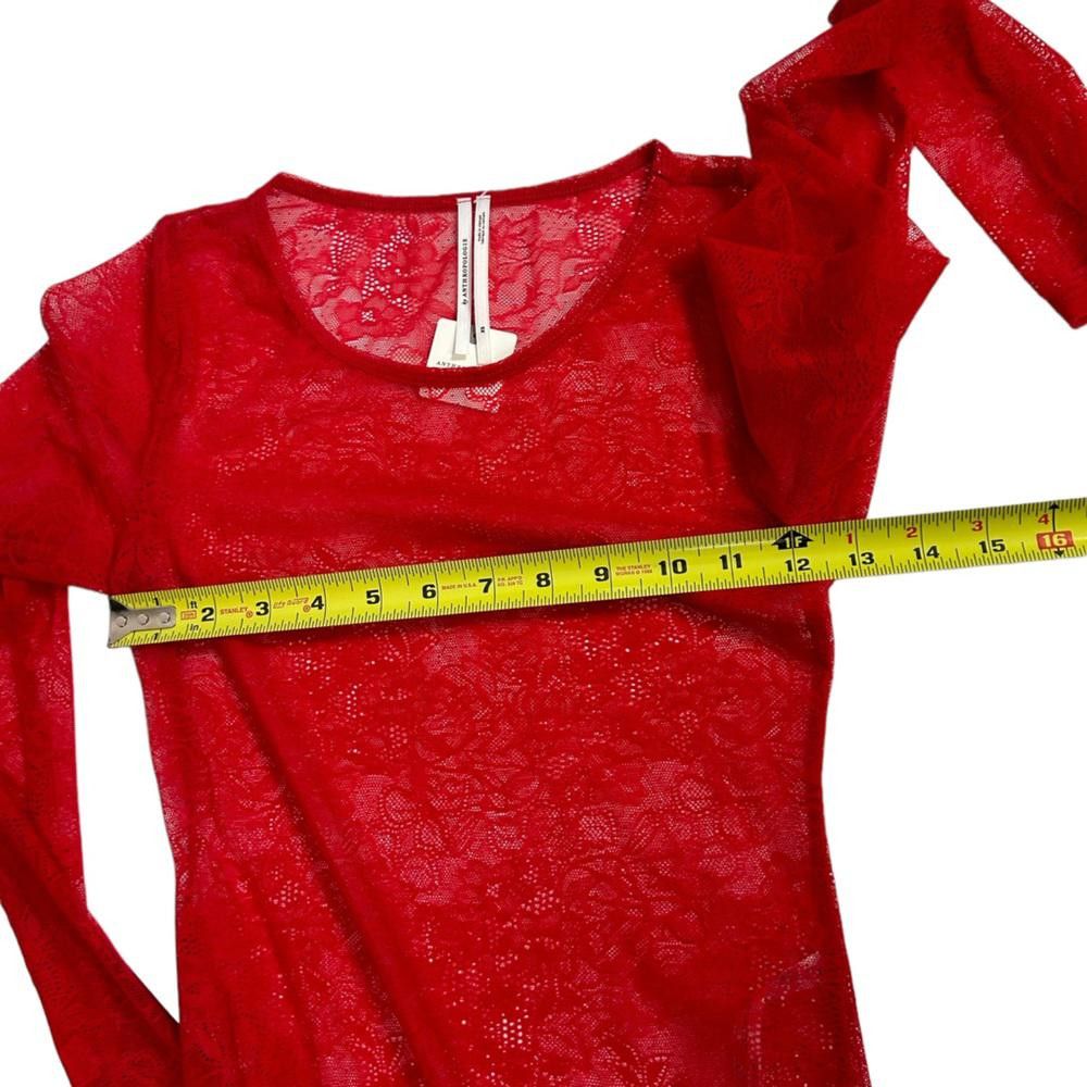 Designer Anthropologie l NWT The Harlowe Lace Bodysuit XS Size XS / US 0-2 / IT 36-38 - 5 Thumbnail