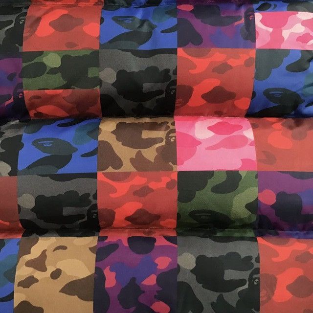 Bape BAPE Crazy color camo full zip hoodie Puffer Down Jacket Size US L / EU 52-54 / 3 - 7 Thumbnail