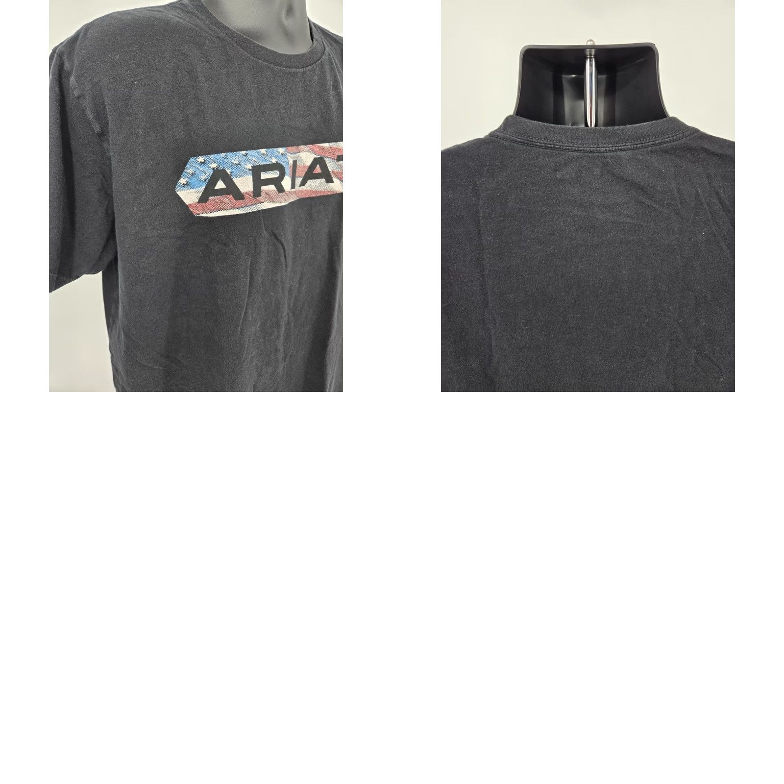 Ariat Ariat T-shirt Graphic Print US Flag Logo Short Sleeve Men L Black Crew Neck Shirt Size US L / EU 52-54 / 3 - 9 Thumbnail