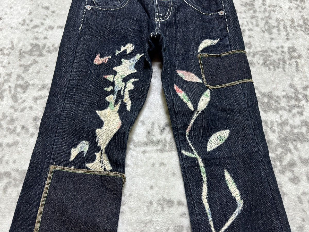 Marithe + Francois Girbaud Marithé + François Girbaud Cropped Flare Patchwork Denim Size 27" / US 4 / IT 40 - 6 Thumbnail