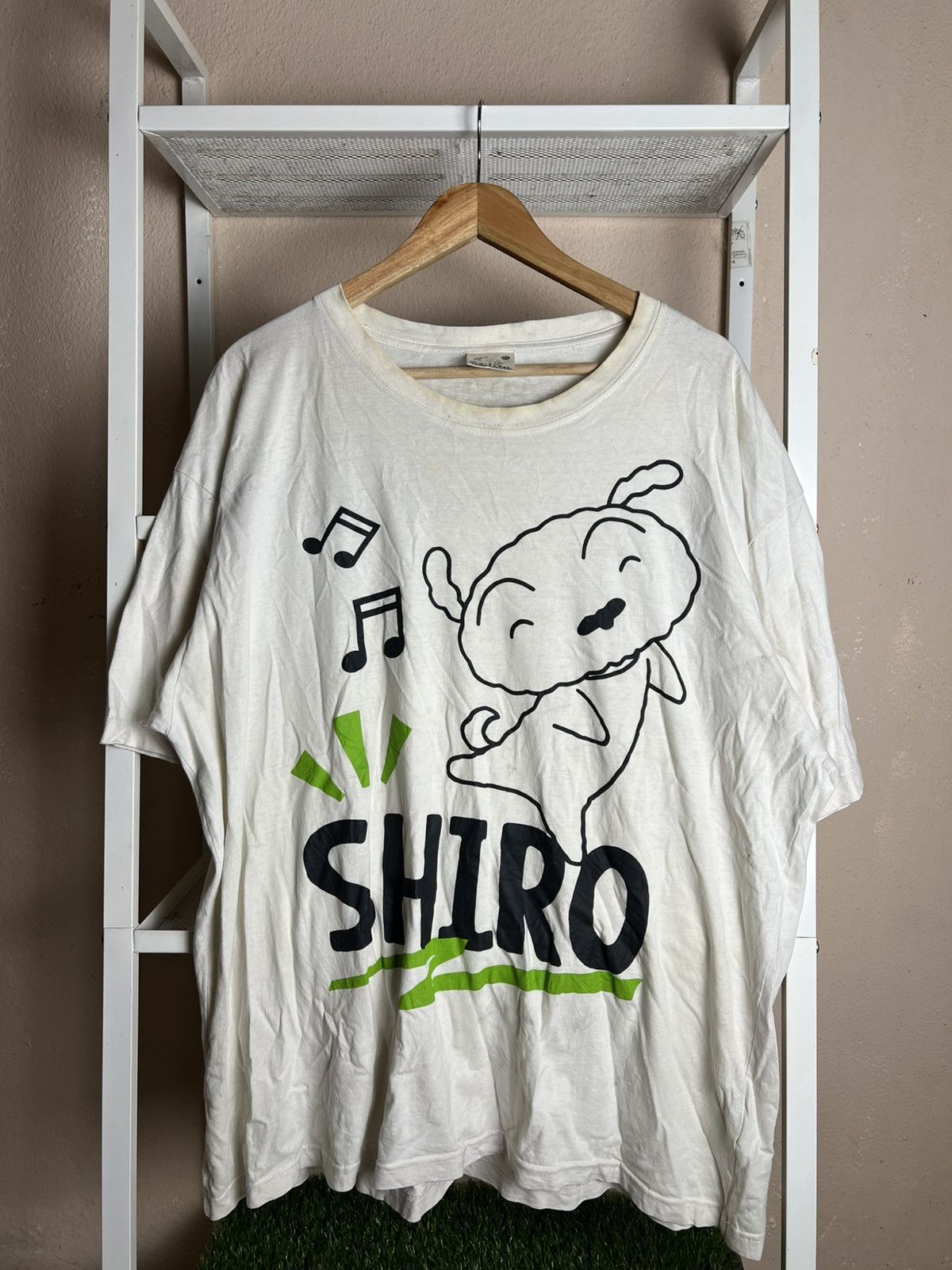 Anime Vintage Crayon Shin Chan Character Shiro Oversize Size US XXL / EU 58 / 5 - 1 Thumbnail