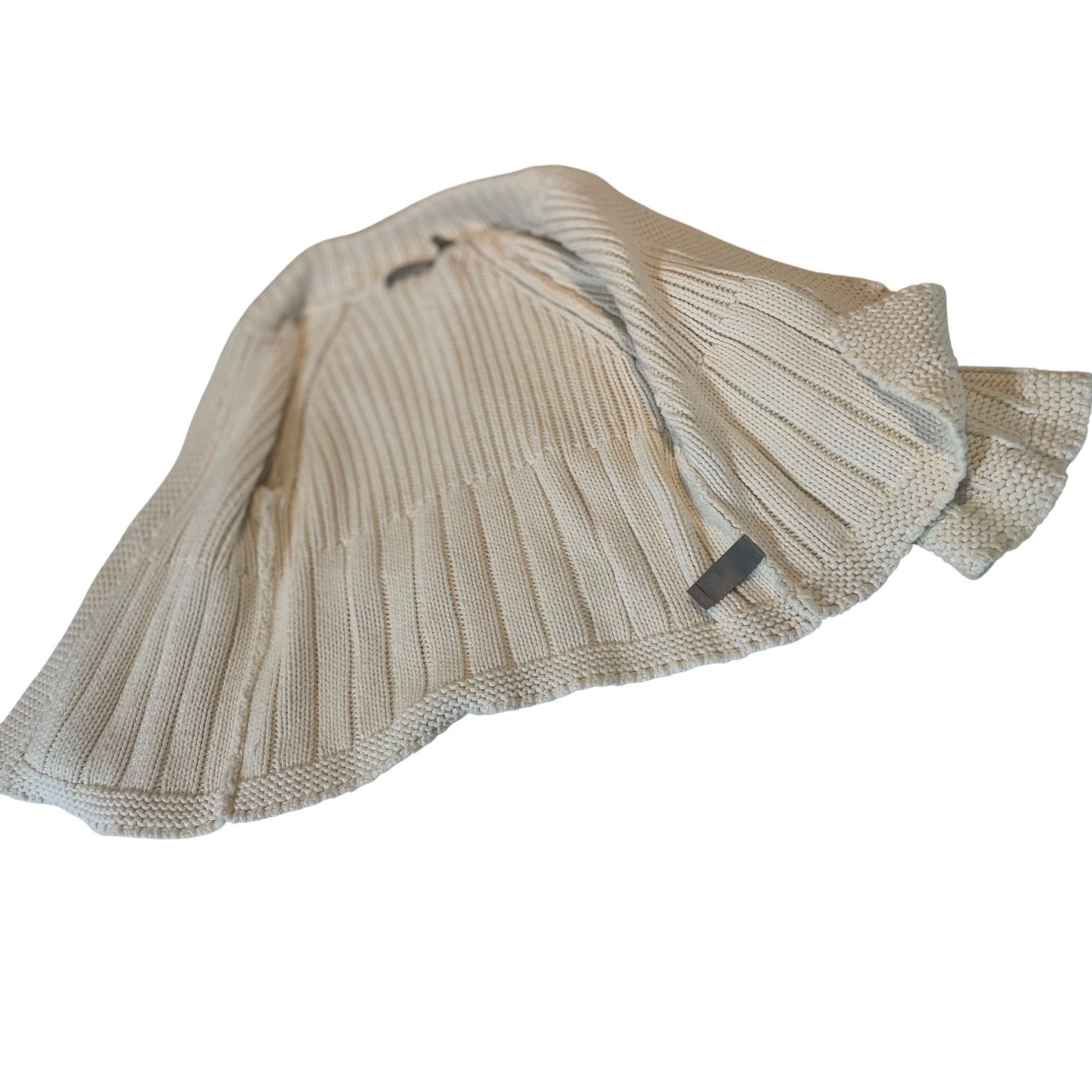 Liz Claiborne Liz Claiborne Womens Cream Thick Knit Cardigan Sweater Large Size L / US 10 / IT 46 - 2 Thumbnail