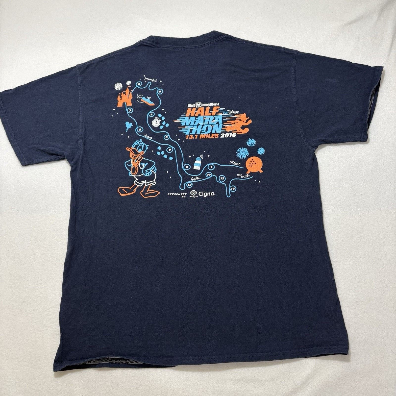 Champion RunDisney Champion Large 16 Half Marathon TShirt DisneyWorld Size US L / EU 52-54 / 3 - 10 Thumbnail