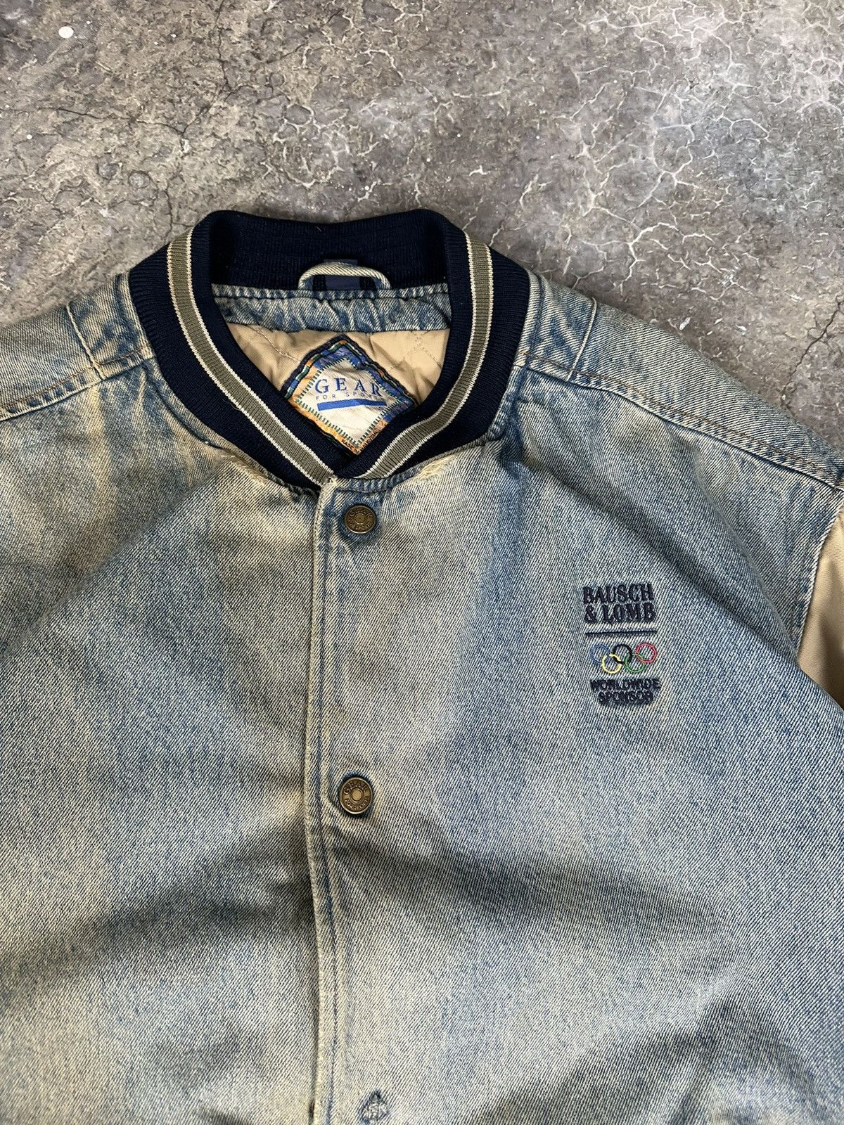 USA Olympics × Vintage Vintage Olympic Varsity Jacket Size US XL / EU 56 / 4 - 4 Thumbnail