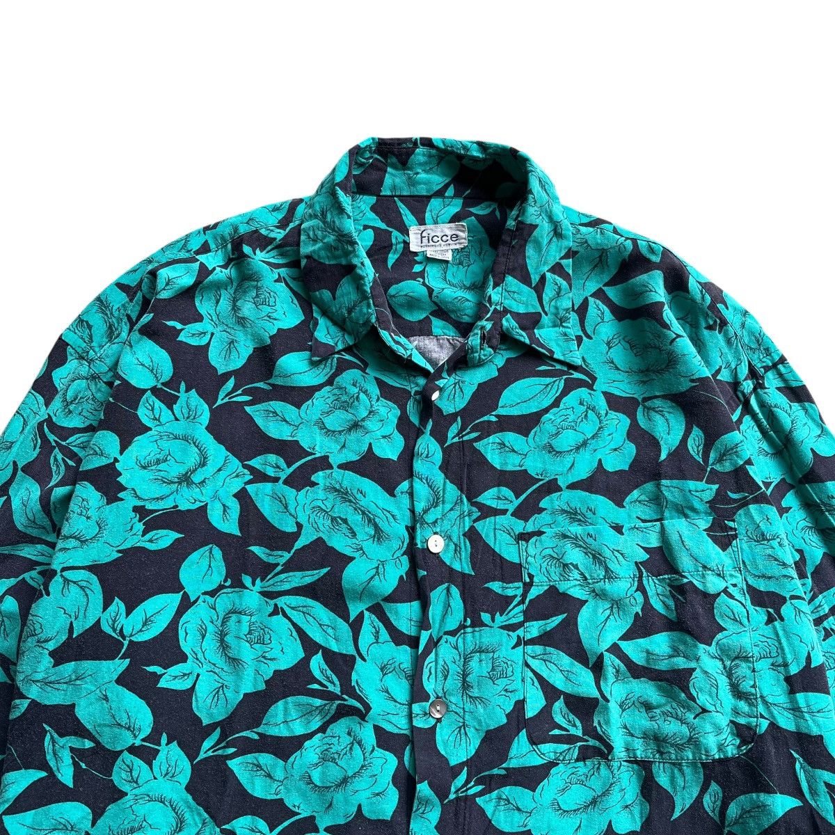 Yoshiyuki Konishi Ficce Yoshiyuki Konishi Pocket Shirt Flower Pattern Size US XL / EU 56 / 4 - 4 Thumbnail
