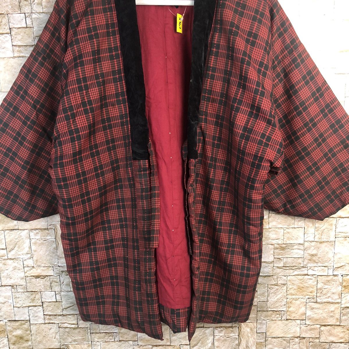 Japanese Brand Kimono Red Checkred vintage japan #A162 Size US L / EU 52-54 / 3 - 3 Thumbnail