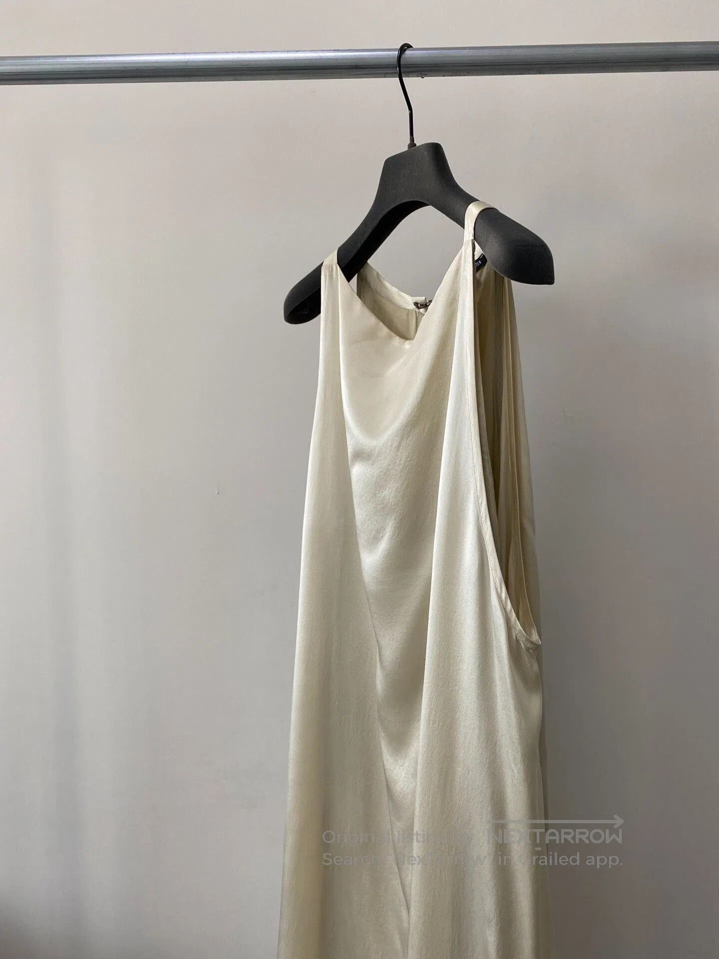 Ann Demeulemeester Ann Demeulemeester Ivory Silk Satin Dress. Size S / US 4 / IT 40 - 2 Thumbnail