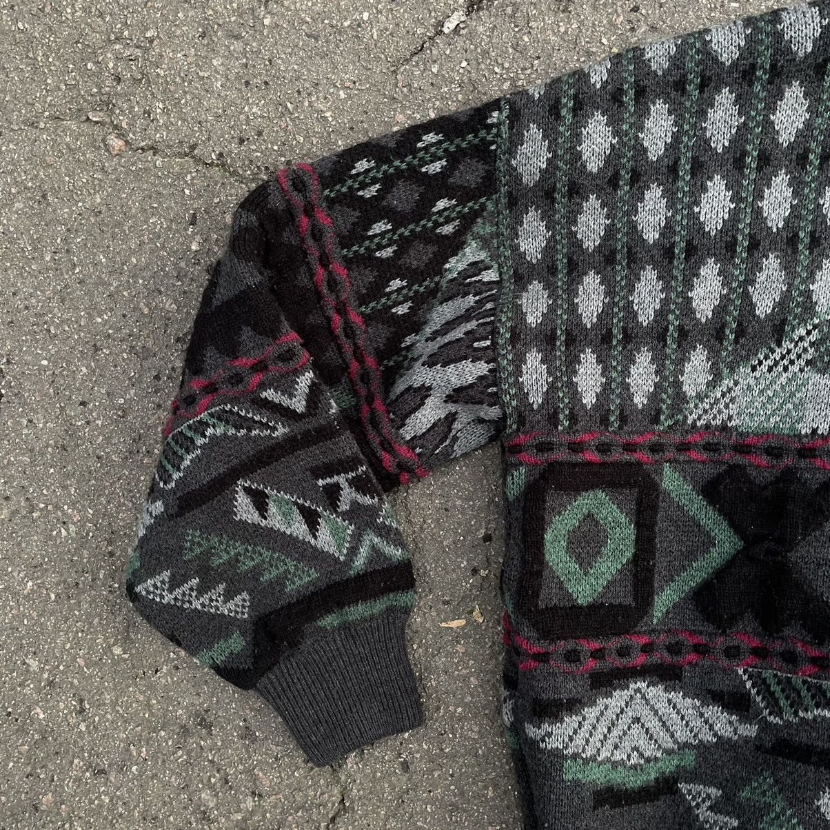 Vintage Vintage Knit Cardigan Size M Geometric Pattern Herringbone Size US M / EU 48-50 / 2 - 10 Thumbnail