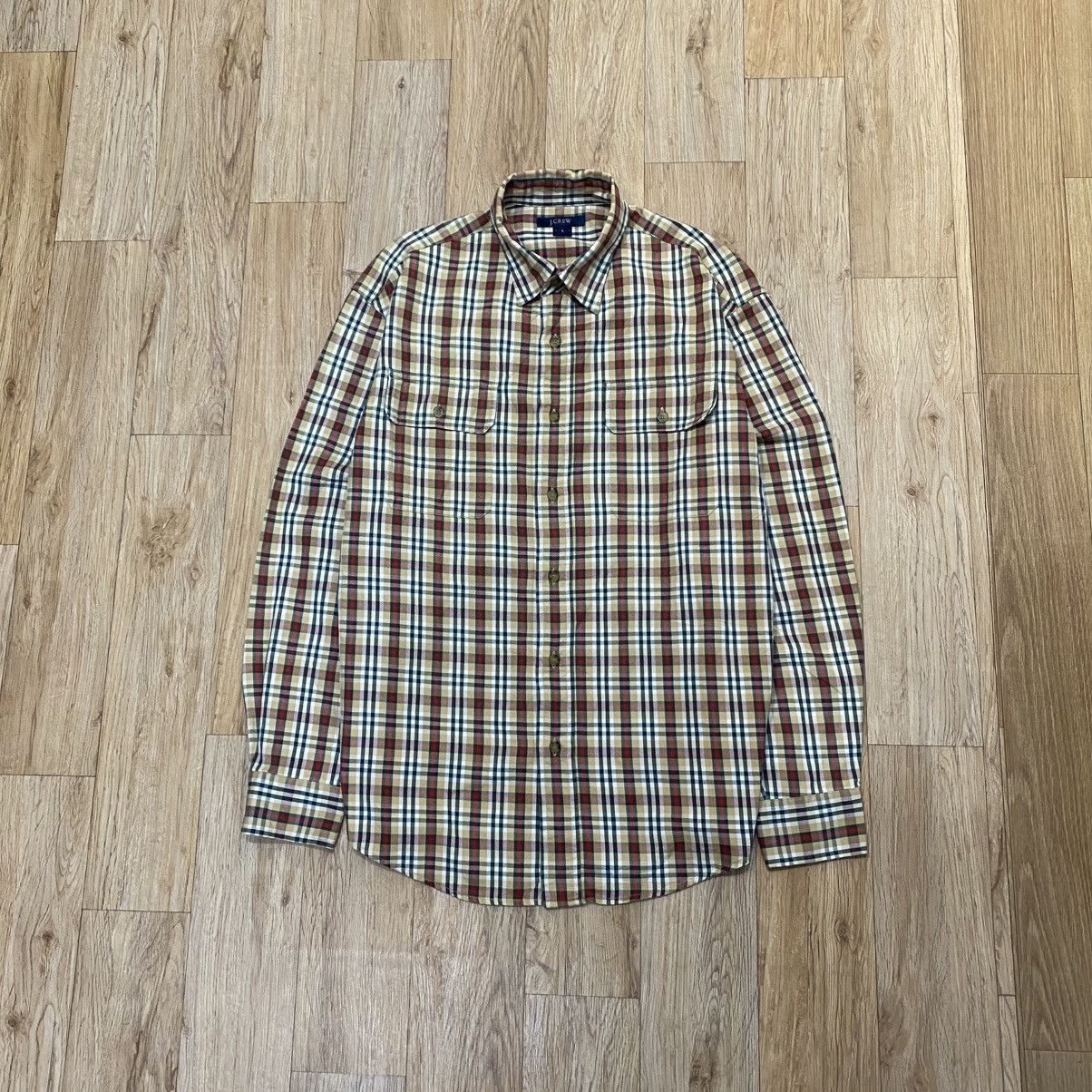 J.Crew 2000s J.Crew Plaid Button Up Shirt Size US M / EU 48-50 / 2 - 1 Thumbnail