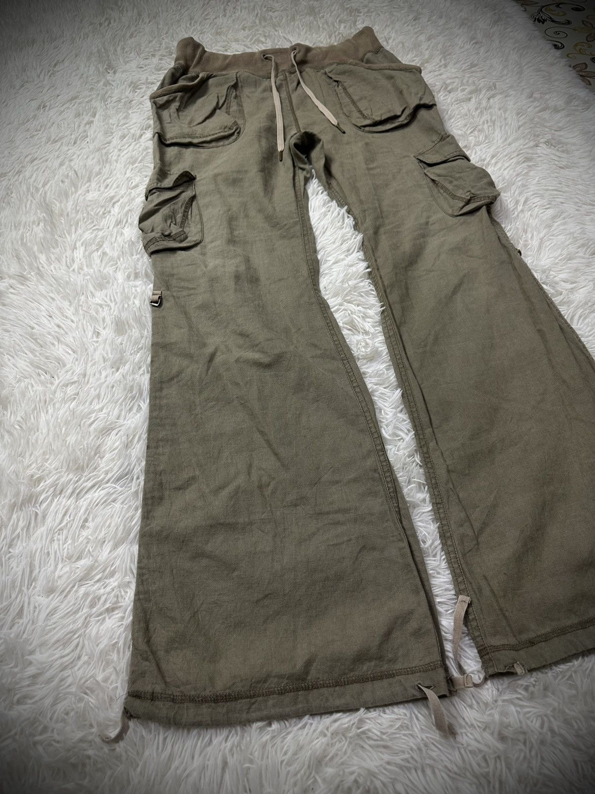 00s grunge y2k flare cargo pants goa lgb
