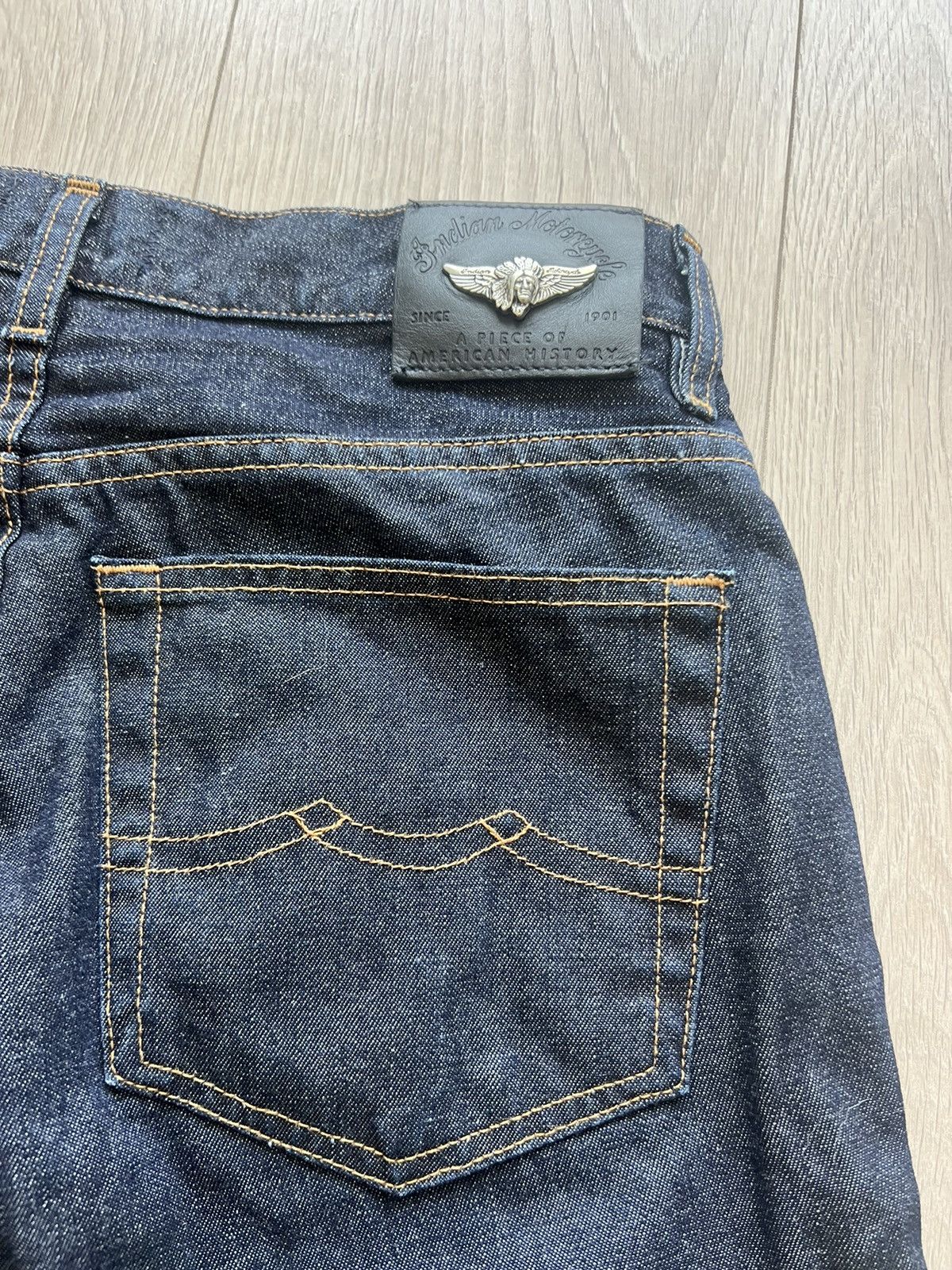 Other Vintage Indian Motorcycle Denim Jeans Pants 90s Y2K Size US 30 / EU 46 - 3 Thumbnail