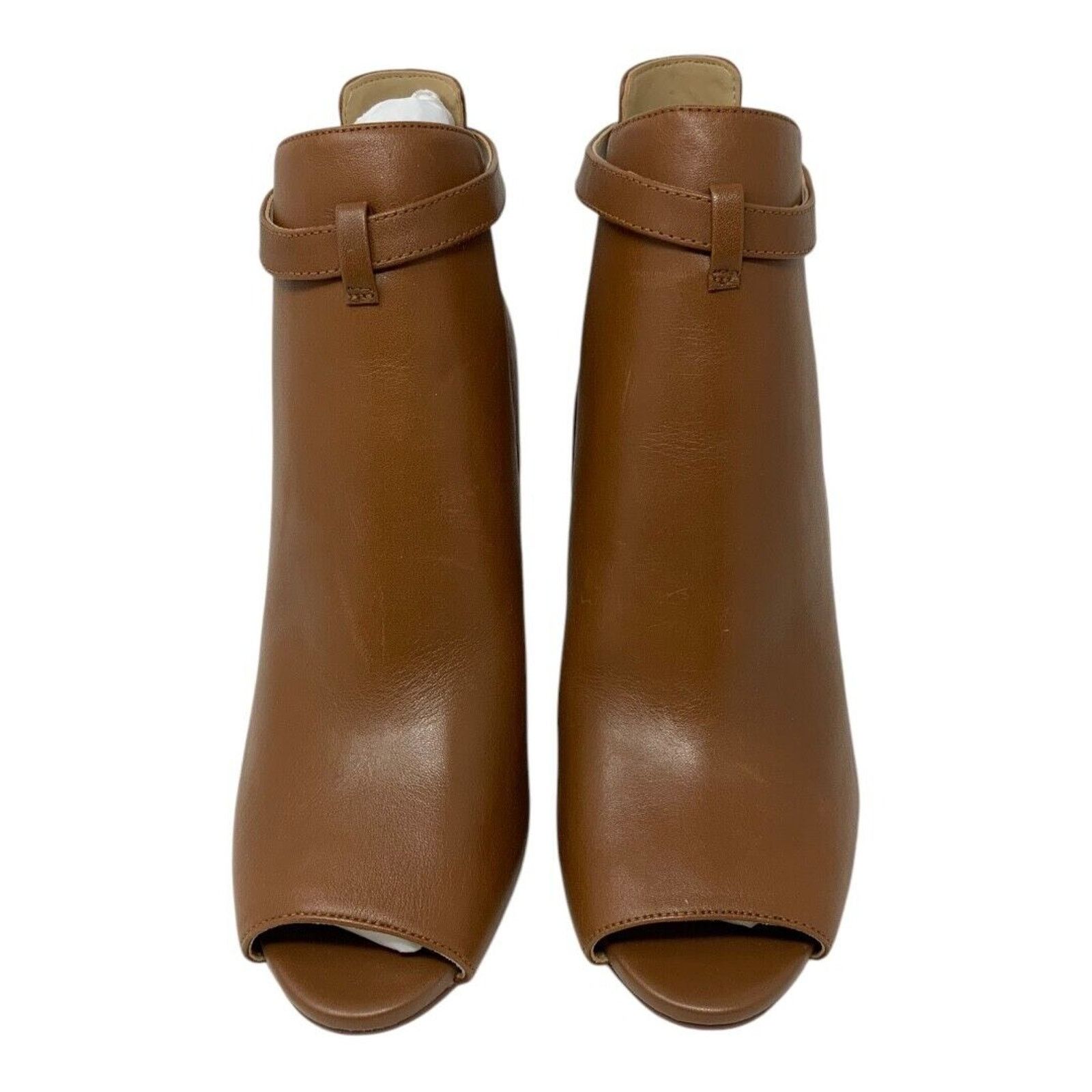 Michael Kors Michael Kors Lawson Open Toe Leather Bootie Tan 9 NWT $175 Size US 9 / IT 39 - 3 Thumbnail
