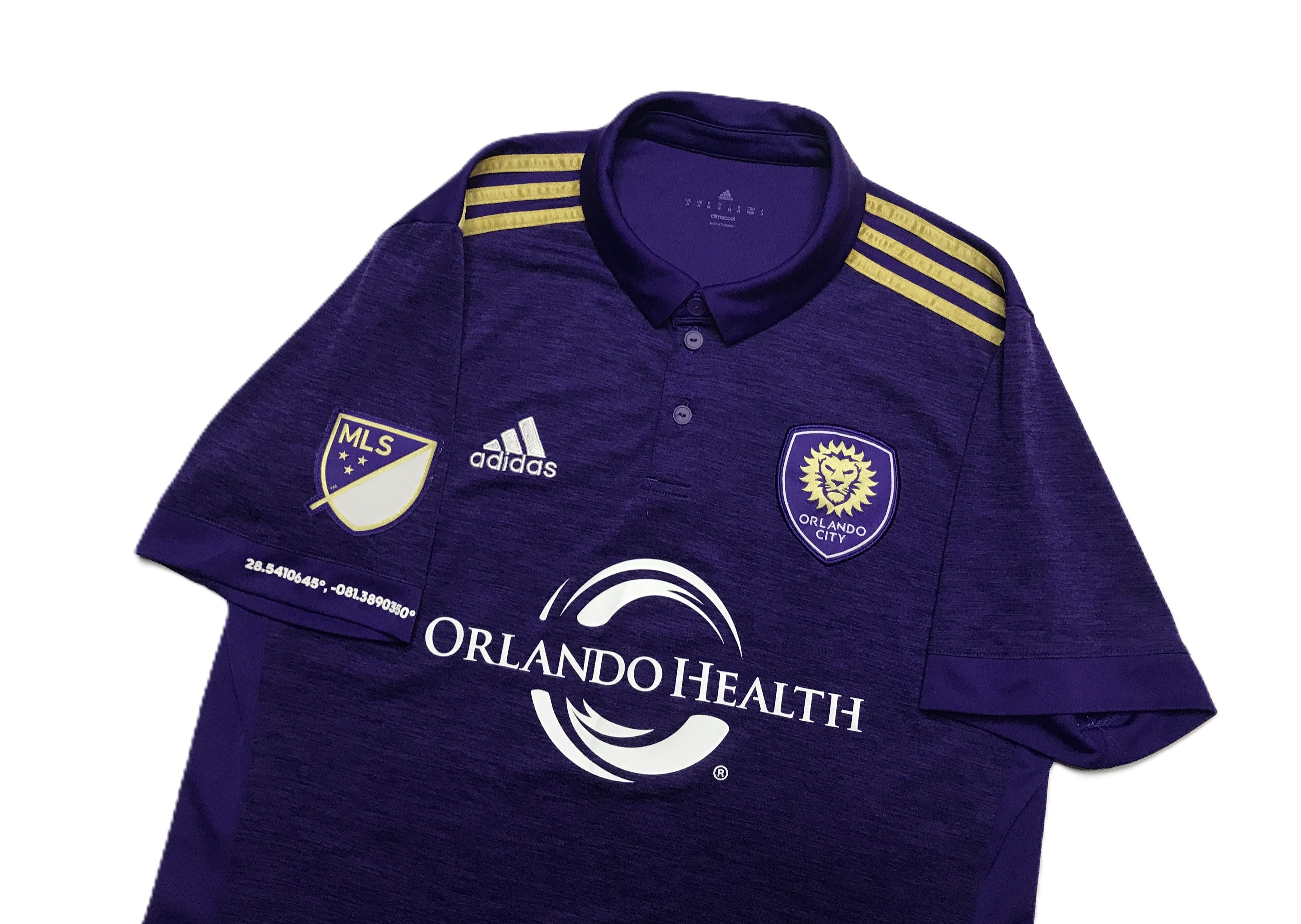 Adidas Orlando City 2016/2017 Home Football Shirt Sz M Size US M / EU 48-50 / 2 - 2 Thumbnail