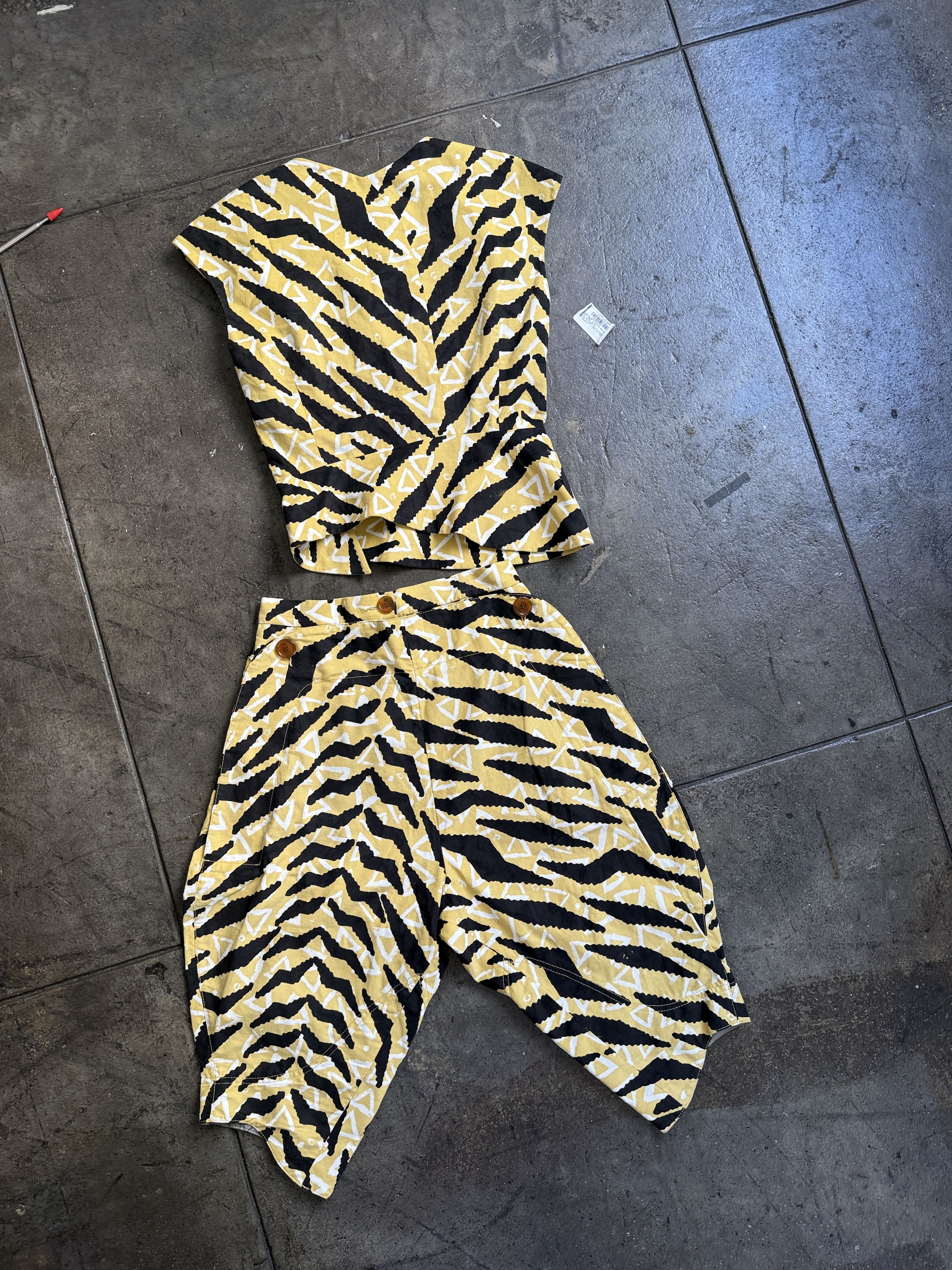 Vivienne Westwood Red Label 2016 Set !!! African Print W/ UNIQUE tailoring Size S / US 4 / IT 40 - 8 Thumbnail
