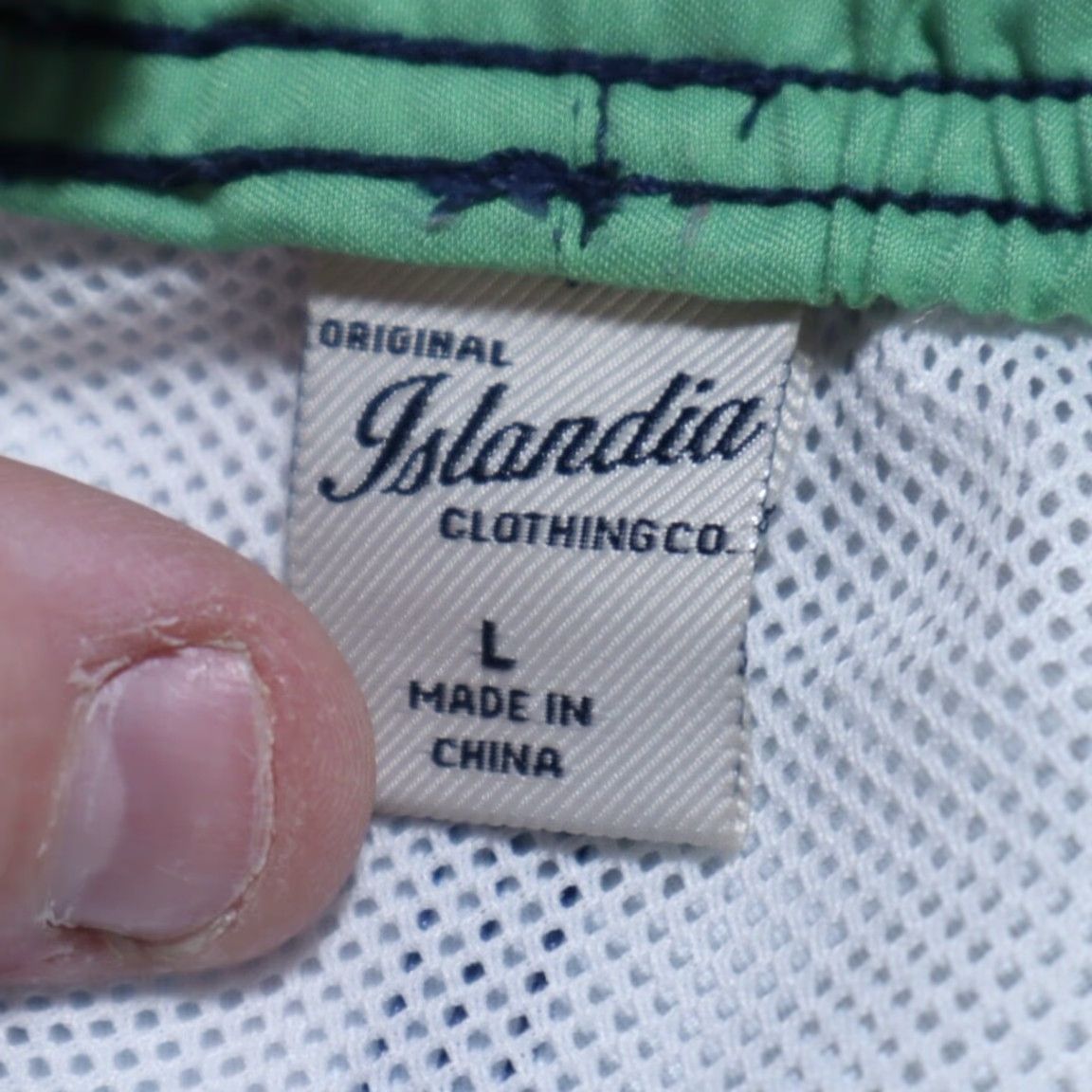 CO Islandia Clothing Co Reef Fish Swimming Shorts Blue All Over Print Men's L Size US 33 - 5 Thumbnail