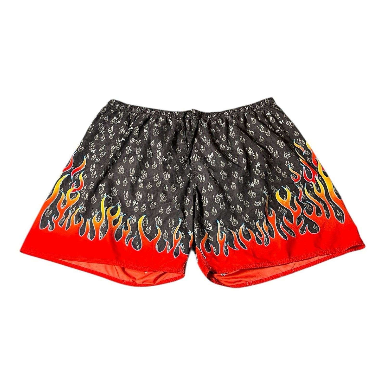 Big Dogs VTG BIG DOGS Shorts Men 5X Multicolor Flames Swim Trunks AOP Size US 44 / EU 60 - 1 Thumbnail