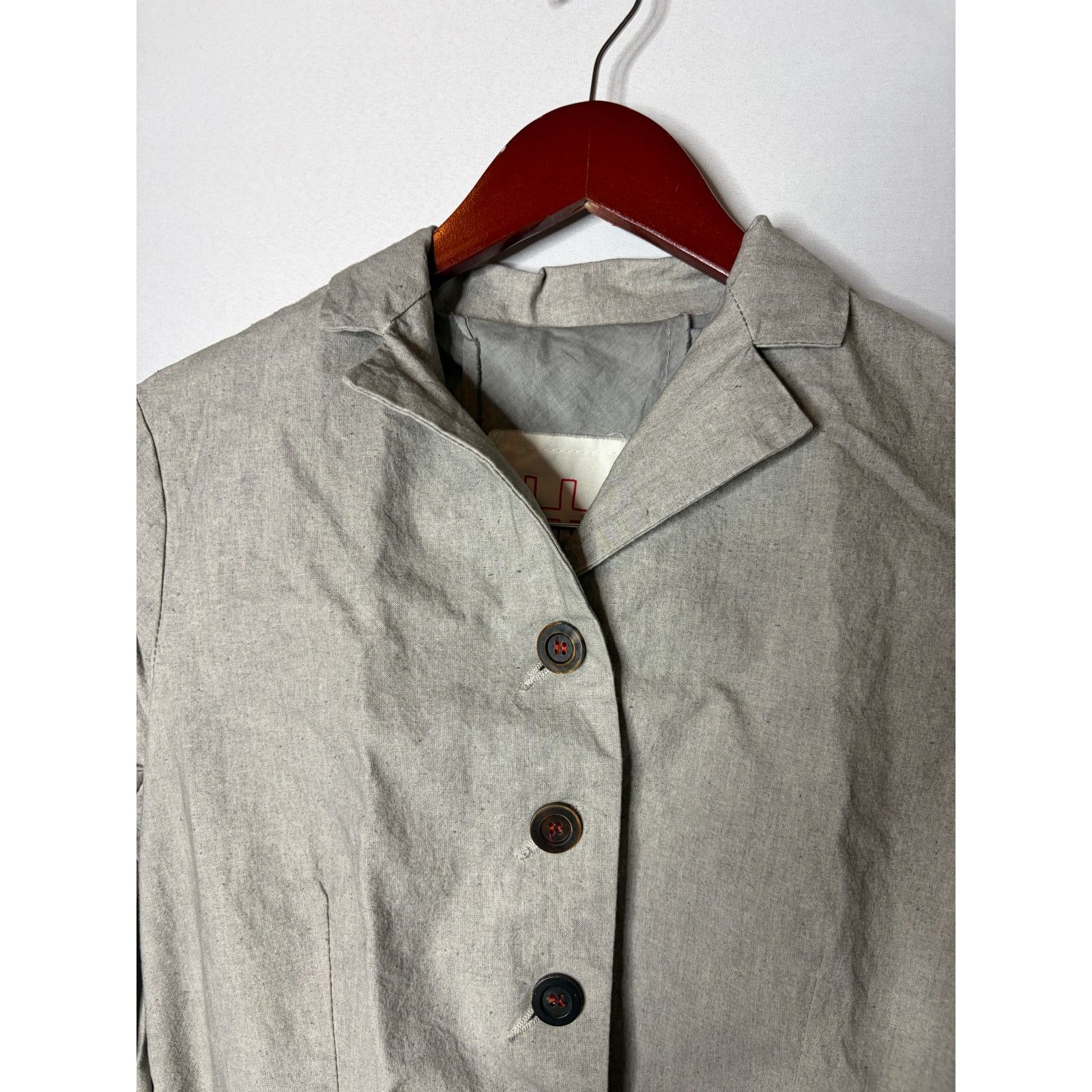 Other Hannon Wessel grey cotton button down blazer jacket sz 34 XS Size XS / US 0-2 / IT 36-38 - 6 Thumbnail