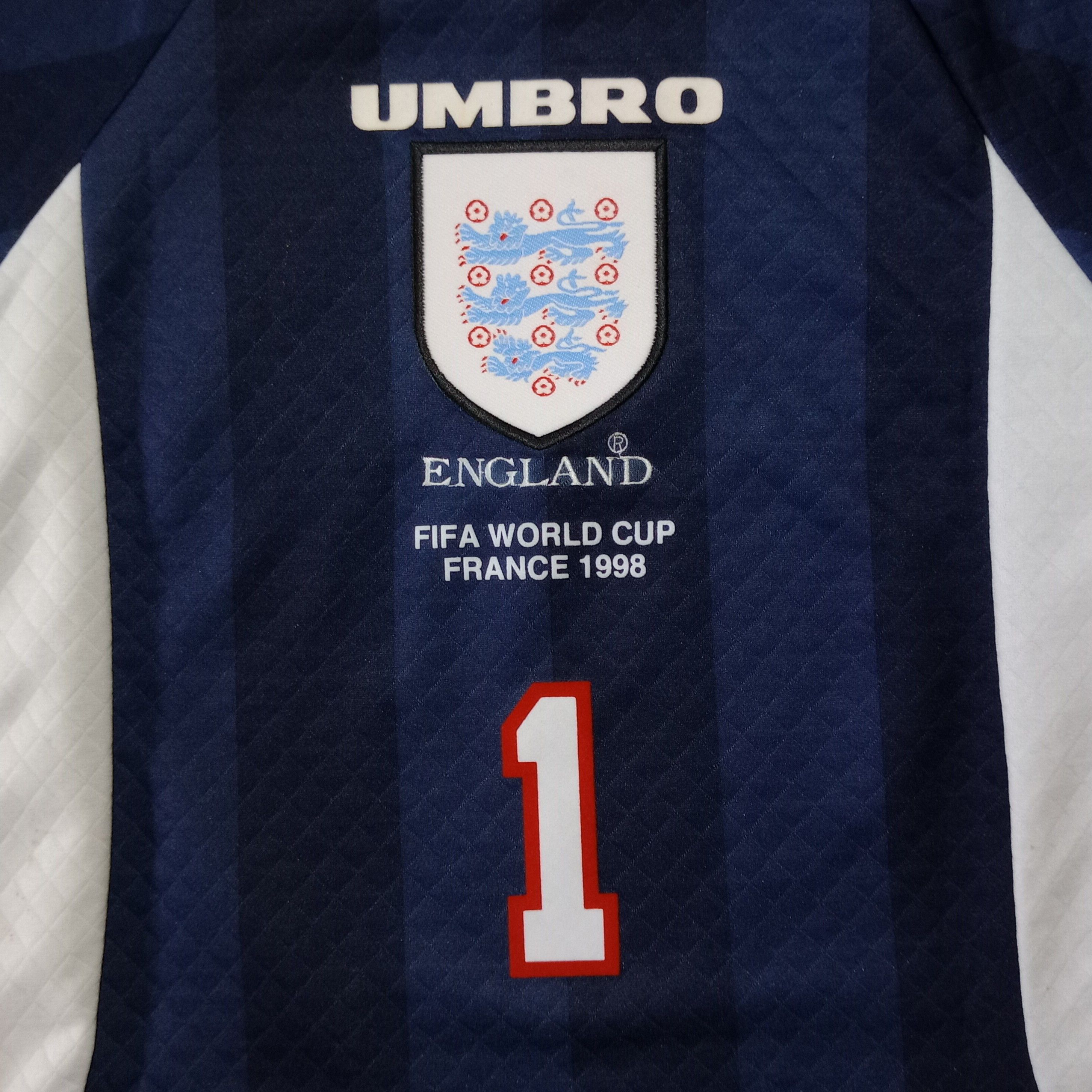 Umbro England World Cup 1998 Goalkeeper Jersey David Seaman 1 Size US S / EU 44-46 / 1 - 3 Thumbnail